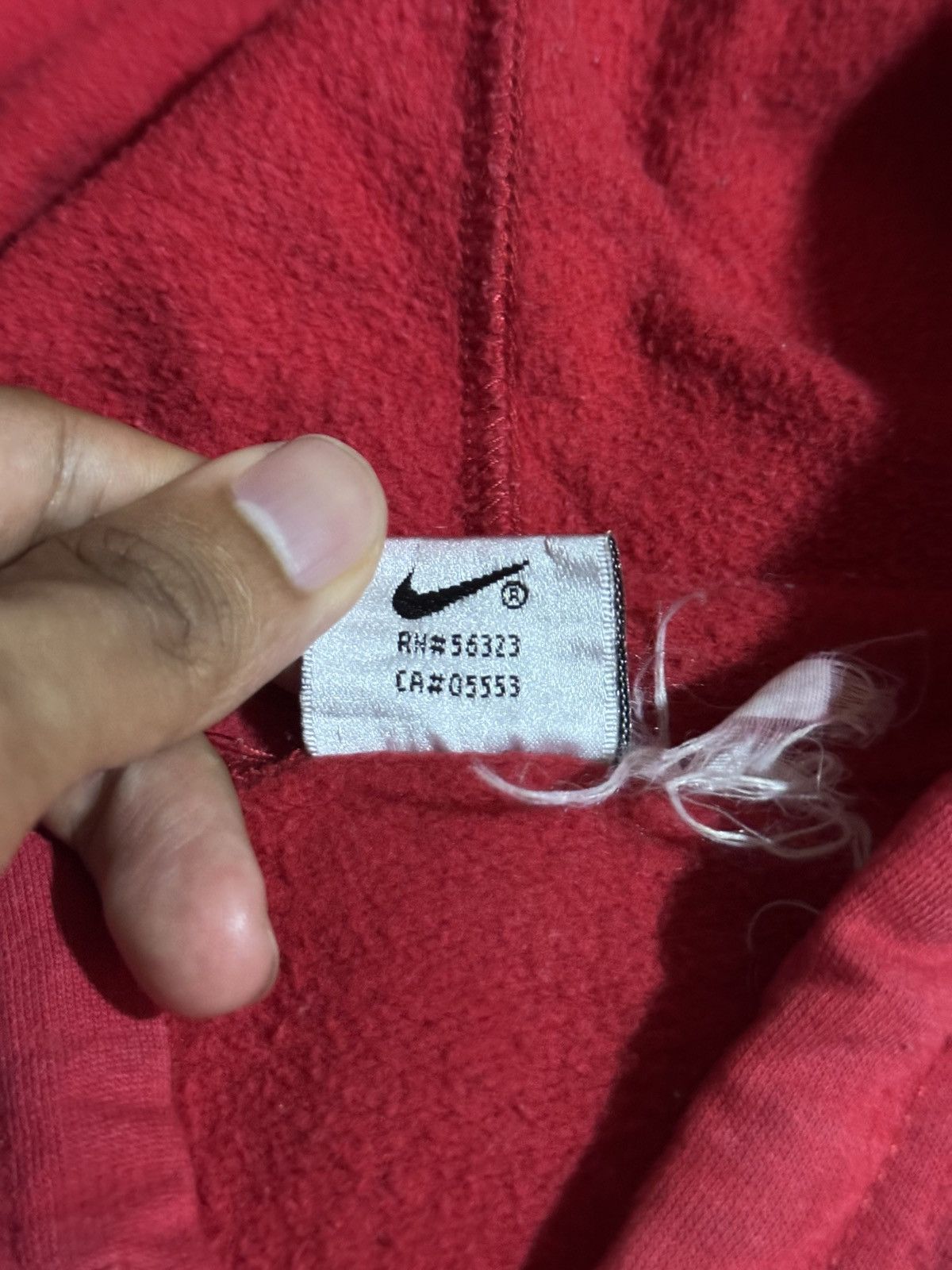 Nike Vintage 90s Nike Small Swoosh Pull Over Hoodie Size US L / EU 52-54 / 3 - 5 Thumbnail