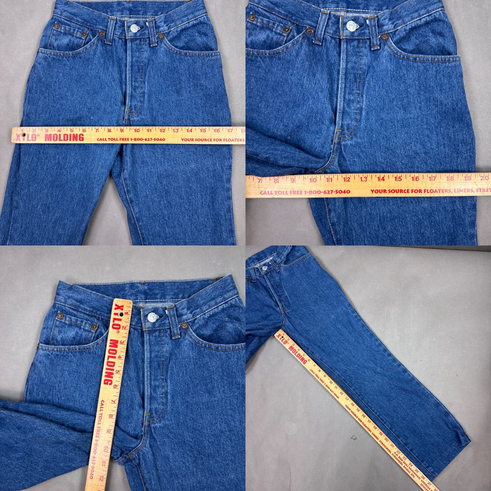 Levi's VINTAGE Levi's 501 Jeans Womens 24x27 Blue 80s Fuzzy Button Fly Denim Pants Dark Jeans Women, 501, 80s, Levi's, Blue, Dark, 90s Size 42" / US 20 - 9 Thumbnail