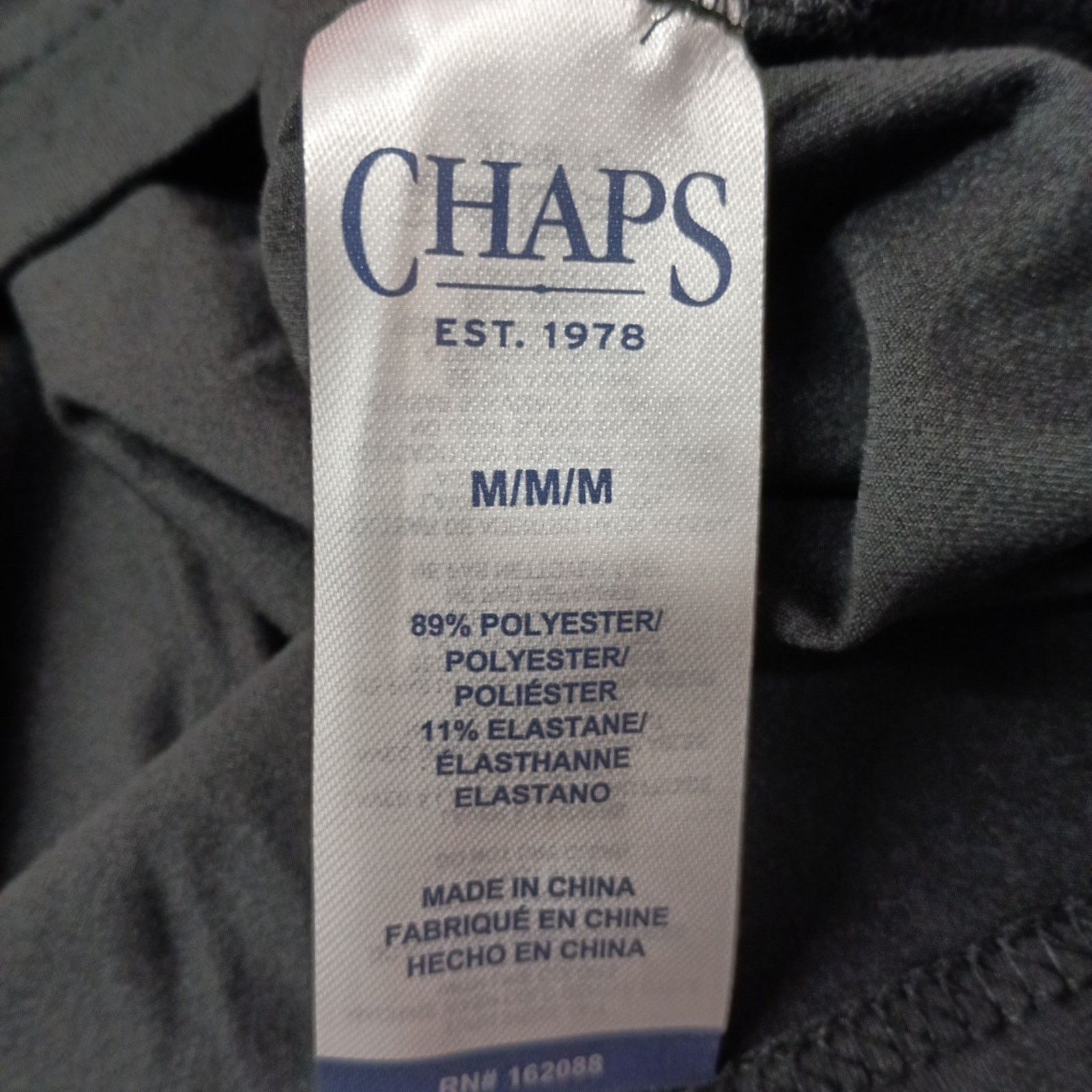 Chaps Chaps Everyday Performance Polo Shirt Men's M Black Stretch Size US M / EU 48-50 / 2 - 7 Thumbnail