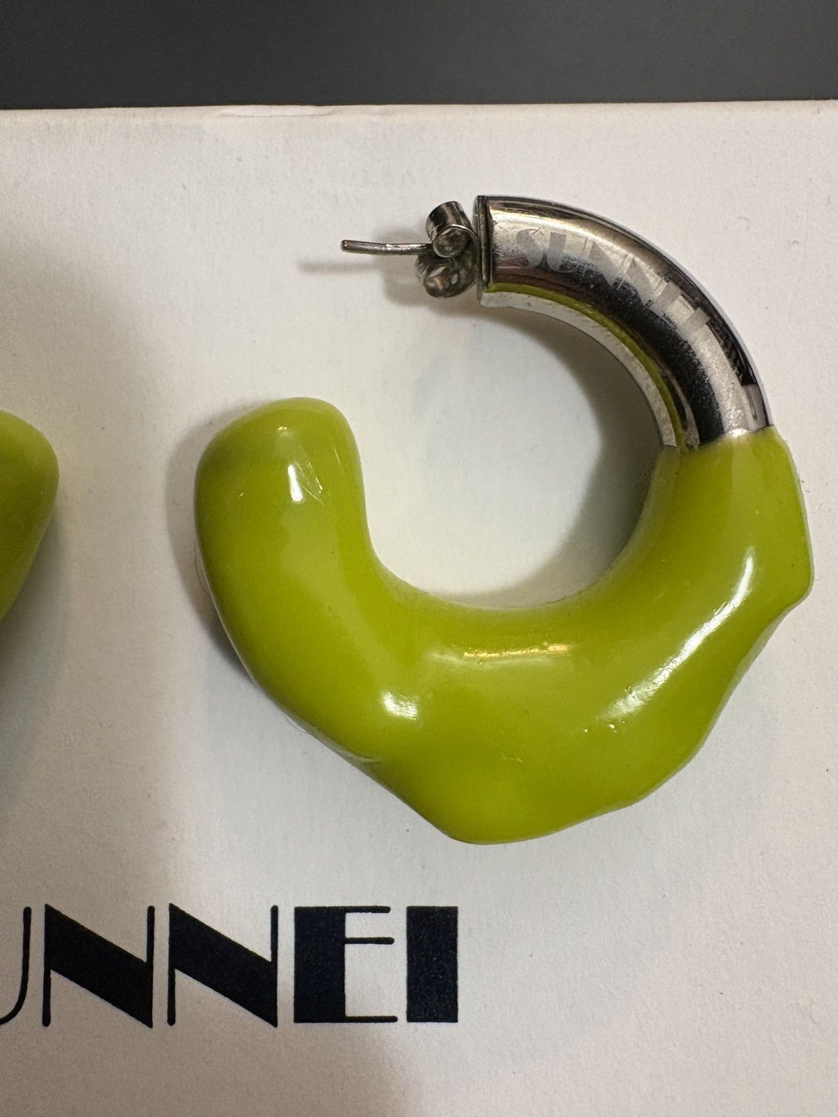 Sunnei Sunnei rubberized large earrings Size ONE SIZE - 4 Thumbnail