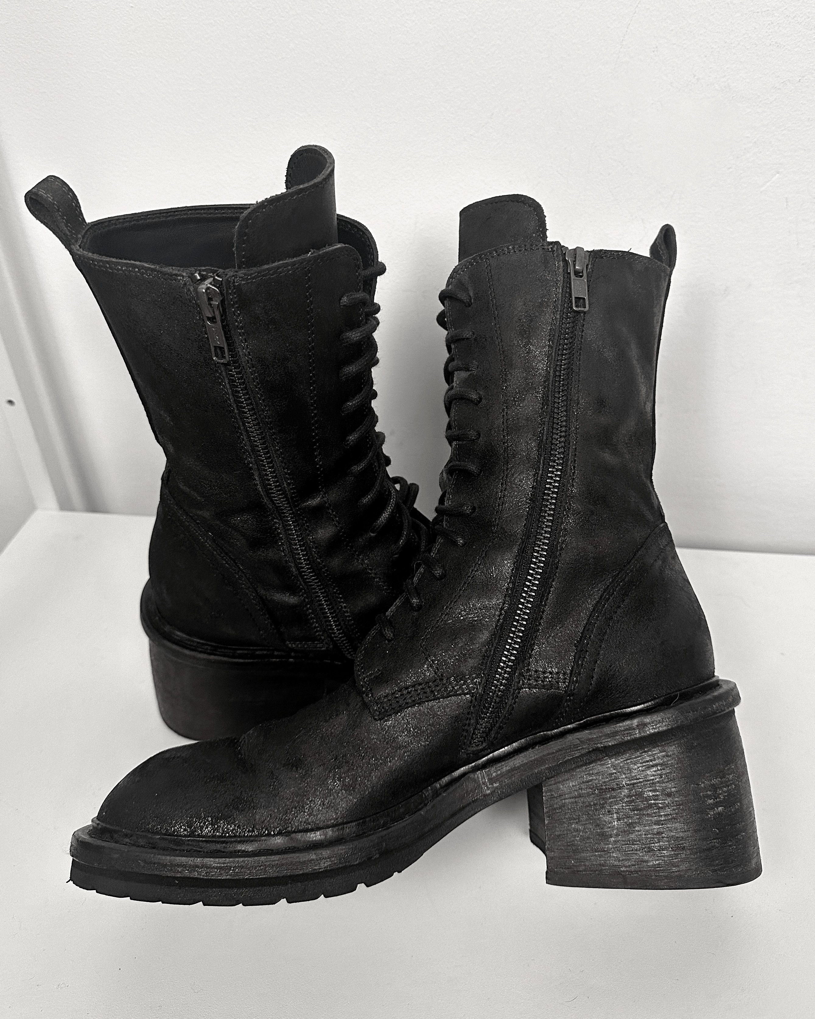 Ann Demeulemeester Ann Demeulemeester Shearling Leather Heike Boots Size US 7 / EU 40 - 7 Thumbnail