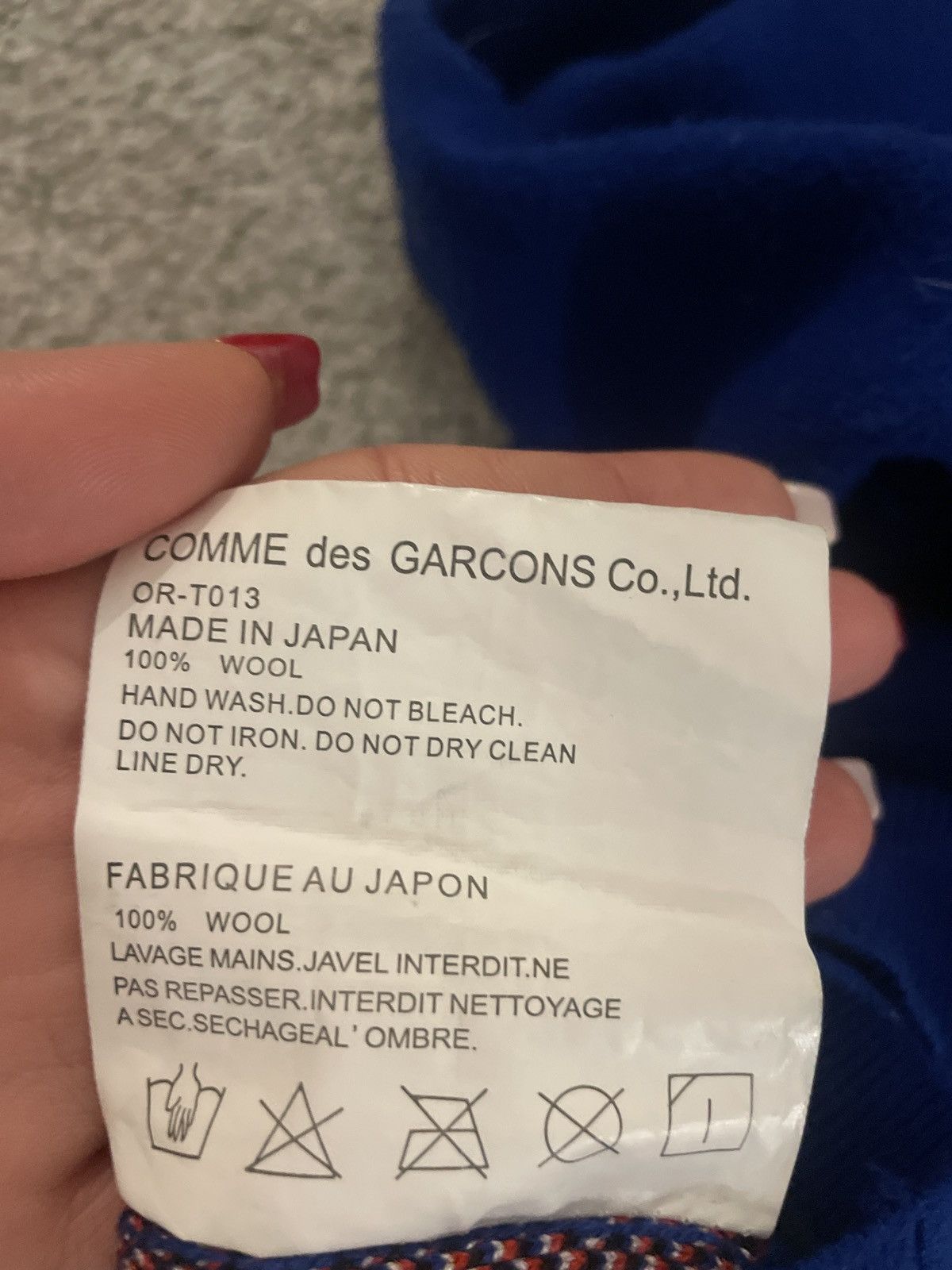 Comme des Garcons COMME DE GARÇON cobalt sweater Size M / US 6-8 / IT 42-44 - 4 Thumbnail