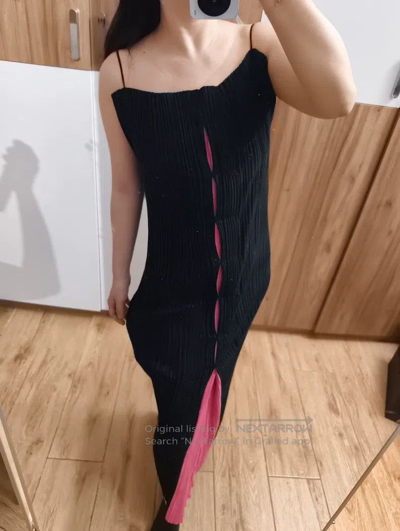 Issey Miyake Issey Miyake Main Line Velvet Slip Dress Size M / US 6-8 / IT 42-44 - 9 Thumbnail