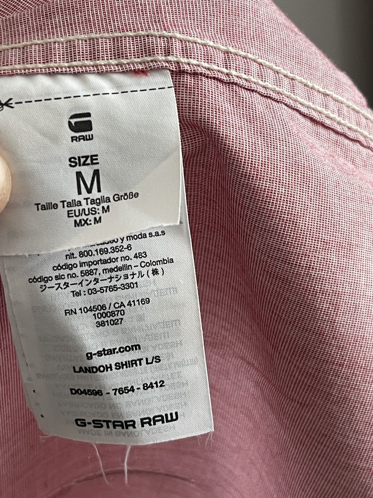 G-Star G-Star RAW Landoh Shirt – Pink Melange M Size US M / EU 48-50 / 2 - 5 Thumbnail