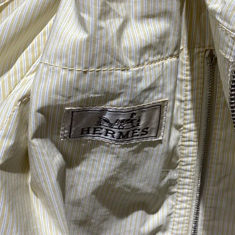 Hermes Hermes 24 Model Yellow Striped Jacket Size US M / EU 48-50 / 2 - 3 Thumbnail