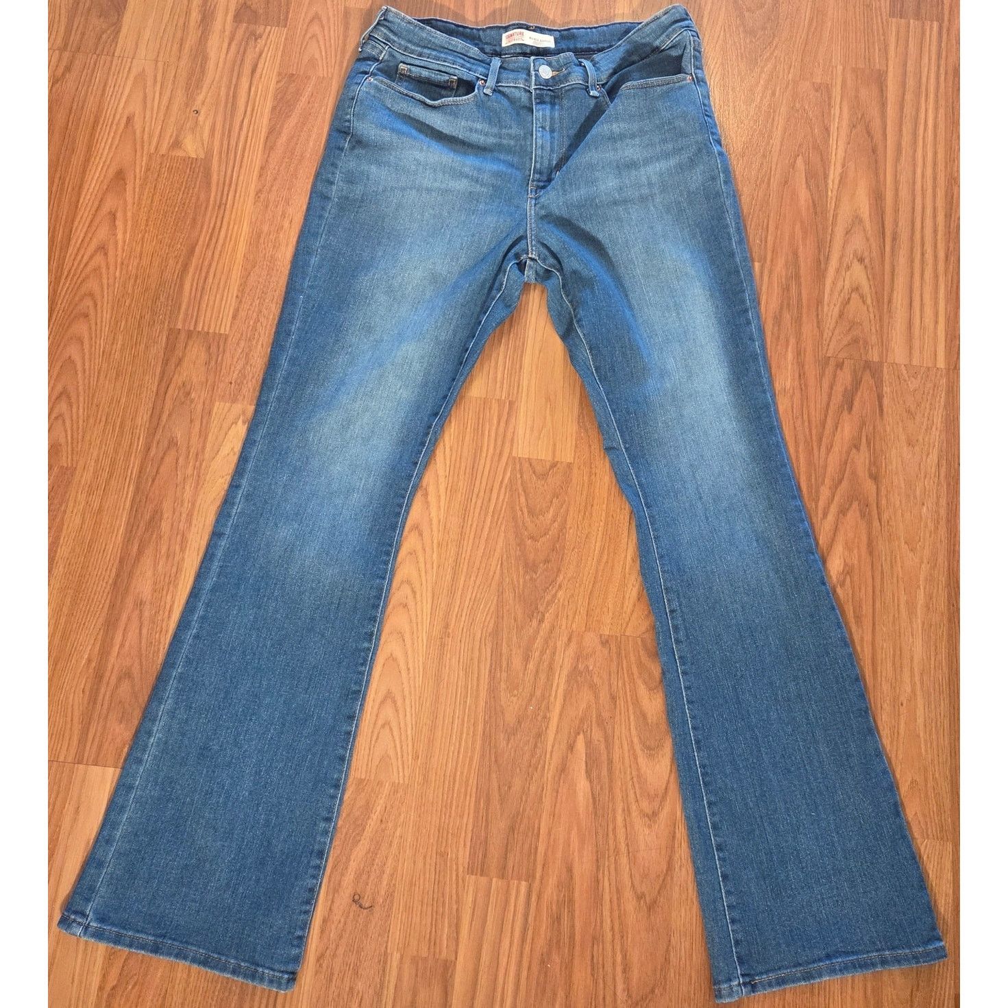 Levi's Levi's Signature Acid Wash Bootcut Jeans - Size 30x32 Size 30" / US 8 / IT 44 - 3 Thumbnail