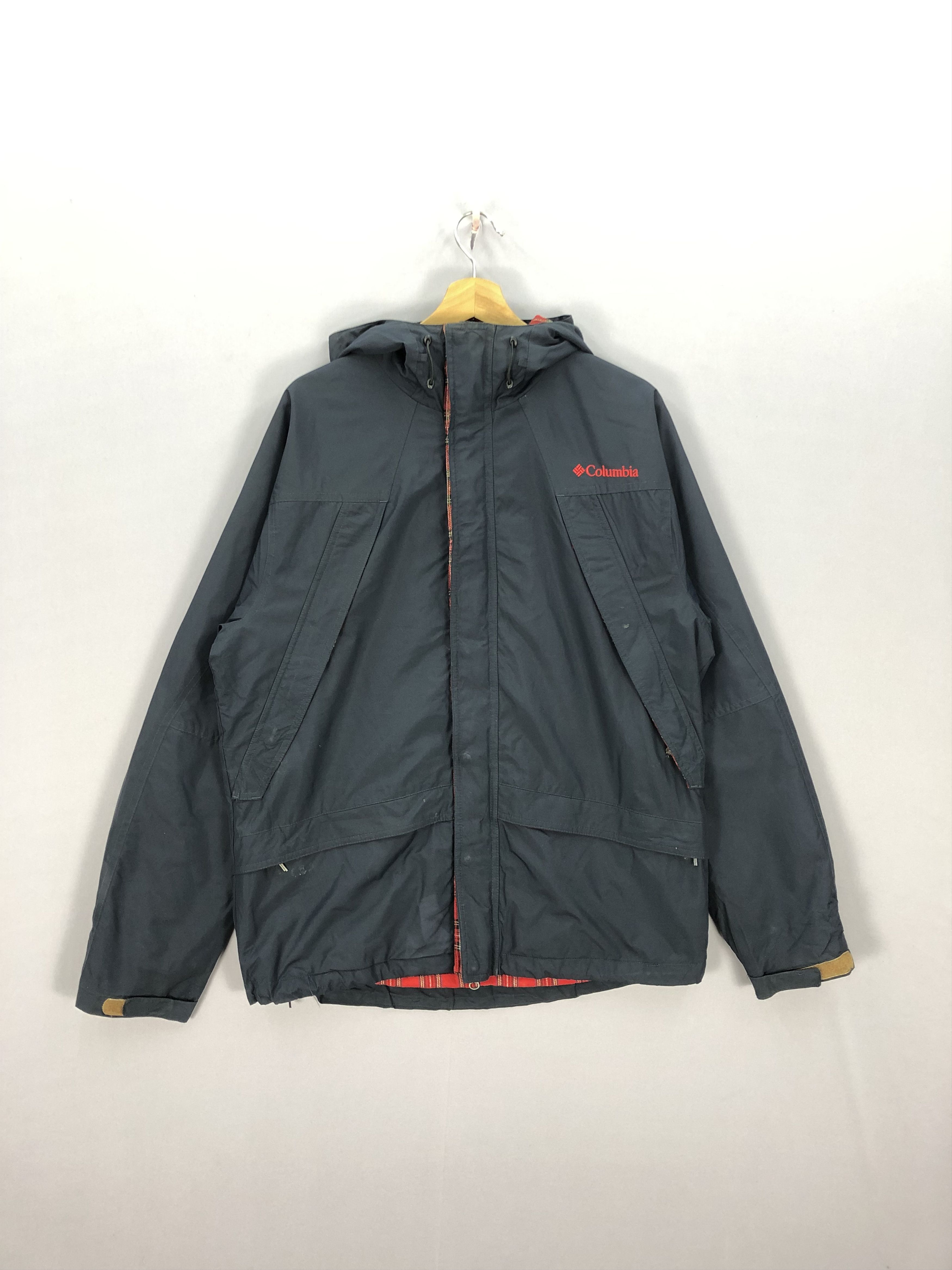 Columbia Vintage 90s Columbia Windbreaker Hoodie Jackets Size US L / EU 52-54 / 3 - 1 Thumbnail