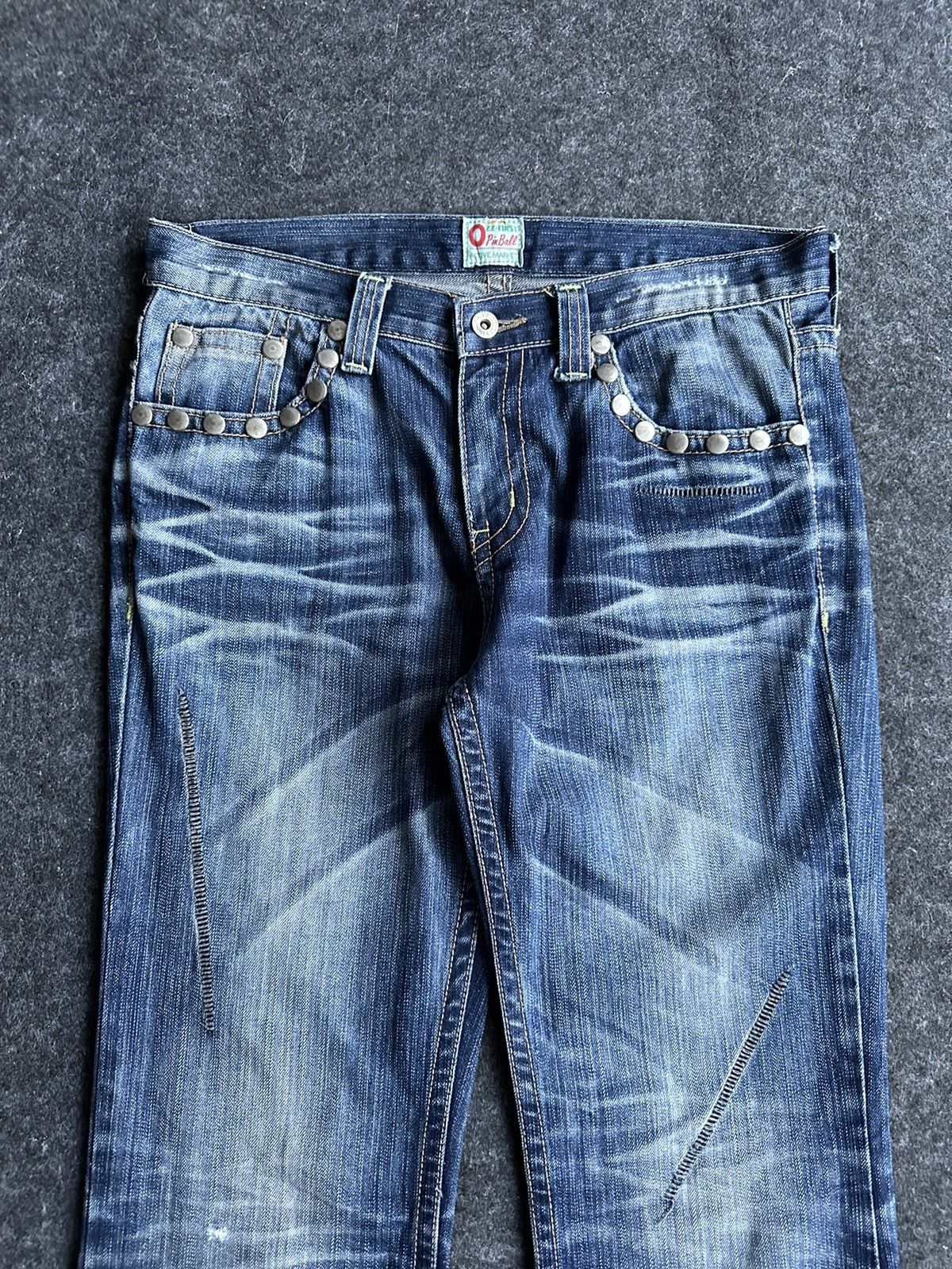Hysteric Glamour O Pinball Flare Stone Washed Vintage Denim 32x32 D390 Size US 32 / EU 48 - 3 Thumbnail