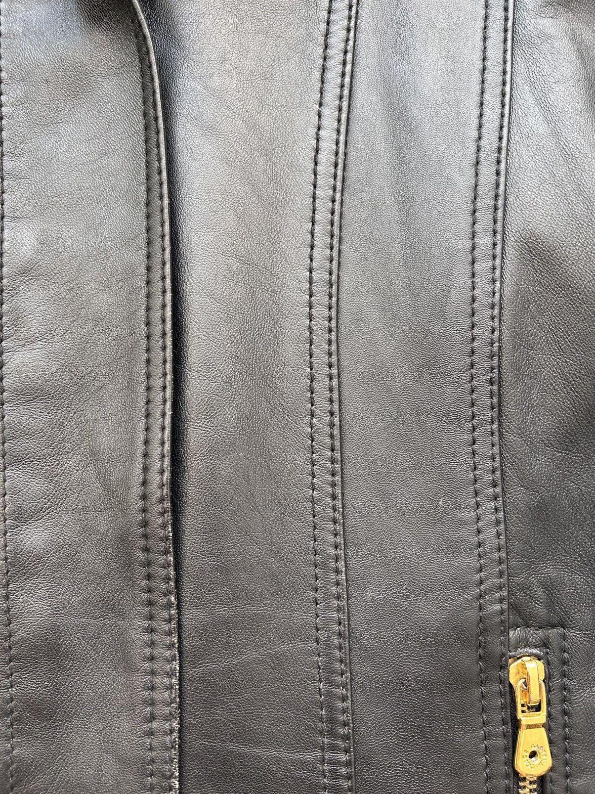 Dolce & Gabbana Dolce Gabbana Sheepskin Leather Moto Biker Jacket Size XS / US 0-2 / IT 36-38 - 12 Thumbnail