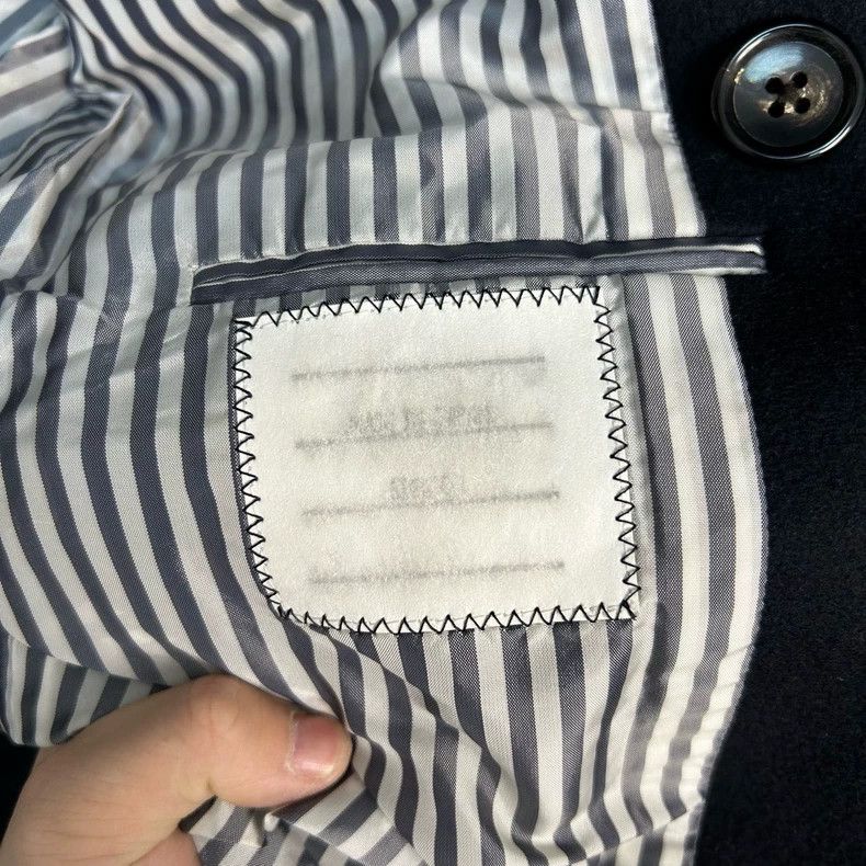 Thom Browne Thom Browne size0 Navy blue double snap coat Size 36R - 4 Thumbnail