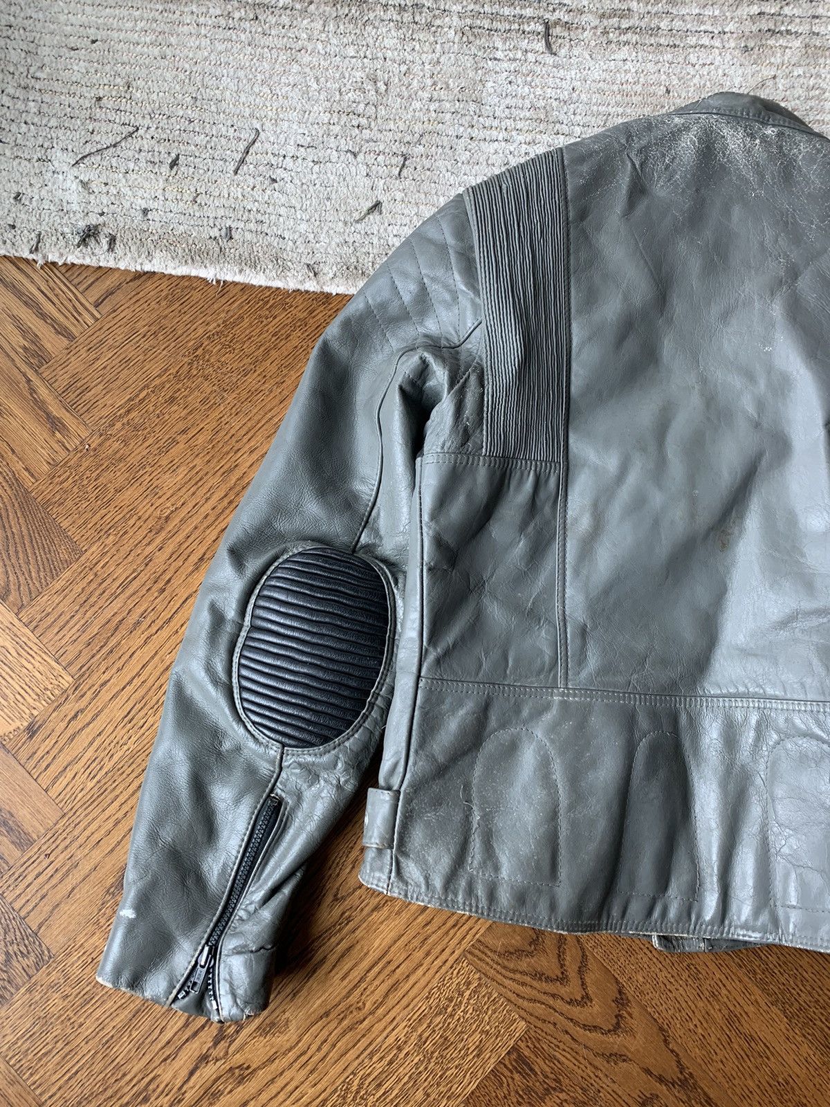 Other × Vintage 80s Bristol Golden Crown Vintage Leather Motorcycle Jacket S Size US M / EU 48-50 / 2 - 11 Thumbnail