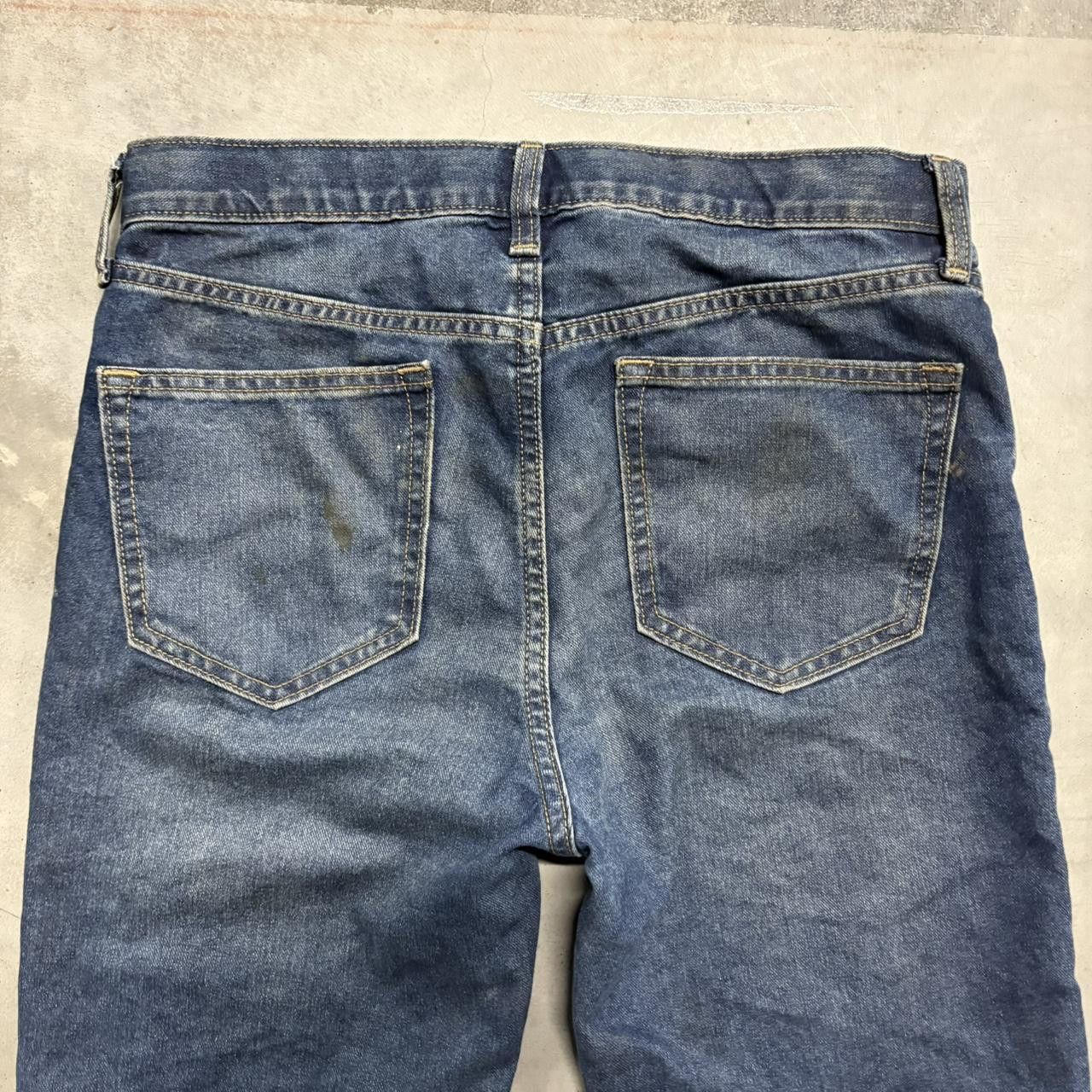 Old Navy × Vintage Crazy Vintage Y2K/2000s Straight leg Old Navy Dark Wash Denim Jeans! Size US 30 / EU 46 - 5 Thumbnail