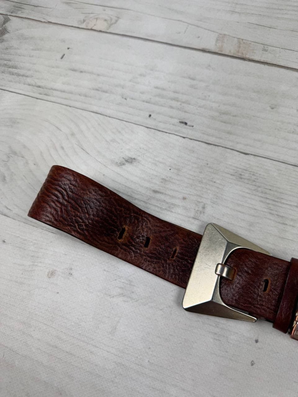 Diesel Vintage Diesel Leather Belt Brown Size ONE SIZE - 9 Thumbnail