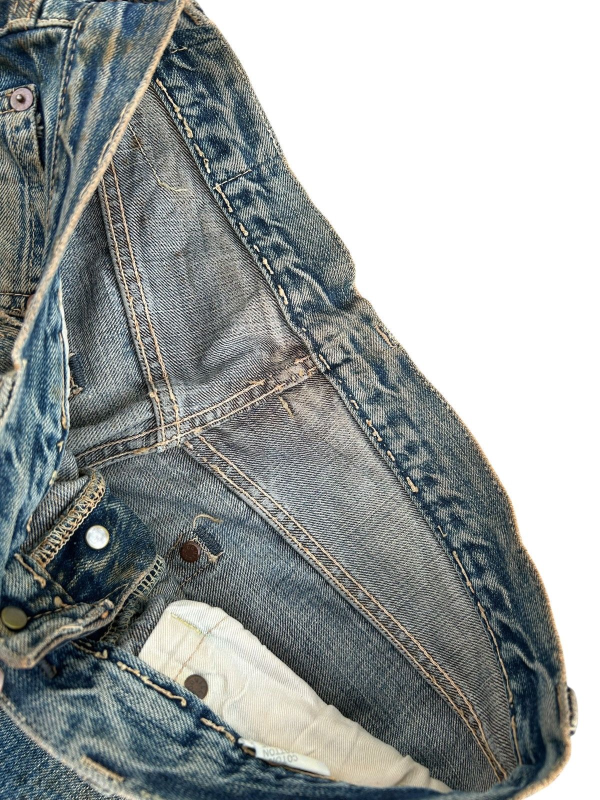 Kapital Thrashed Vintage Japanese Brand Pinball Selvedge Denim Jeans Size US 31 - 17 Thumbnail