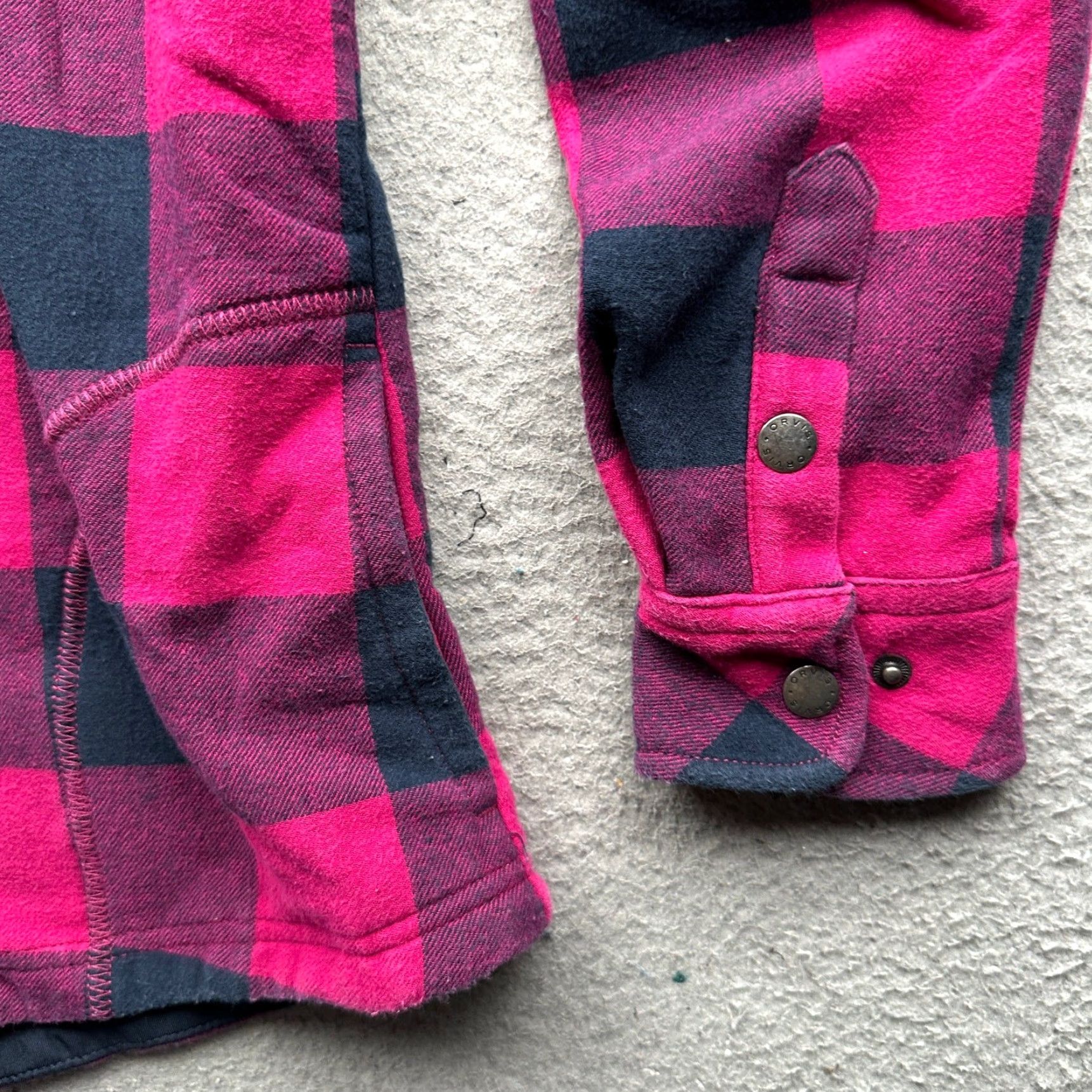 Orvis Orvis Nova Flannel Shirt Jacket Shacket Fleece Lined Women Small Pink Plaid Snap Button-Up Casual Workwear Size S / US 4 / IT 40 - 7 Thumbnail