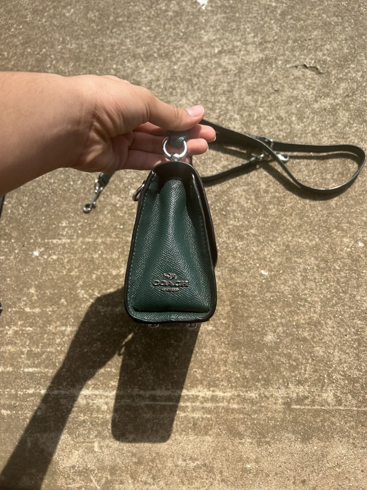 Coach Coach Green Leather Turnlock Crossbody Size ONE SIZE - 4 Thumbnail
