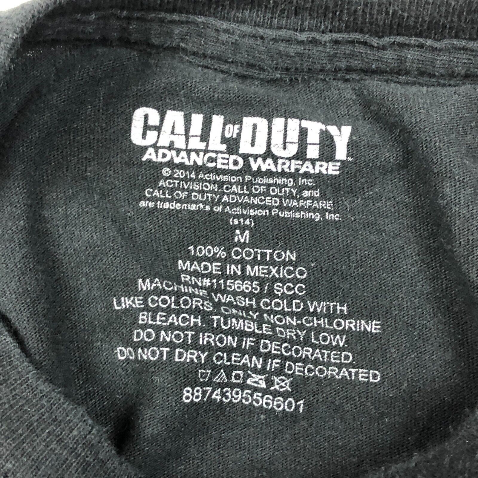 Vintage 2014 Call Of Duty Advanced Warfare Video Game Graphic Tee Size US M / EU 48-50 / 2 - 3 Thumbnail