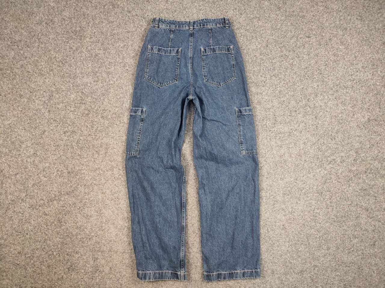 Japanese Brand Vintage 90's Japanese Baggy Denim Cargo Jeans Y2K Hype Style Size US 30 / EU 46 - 10 Thumbnail