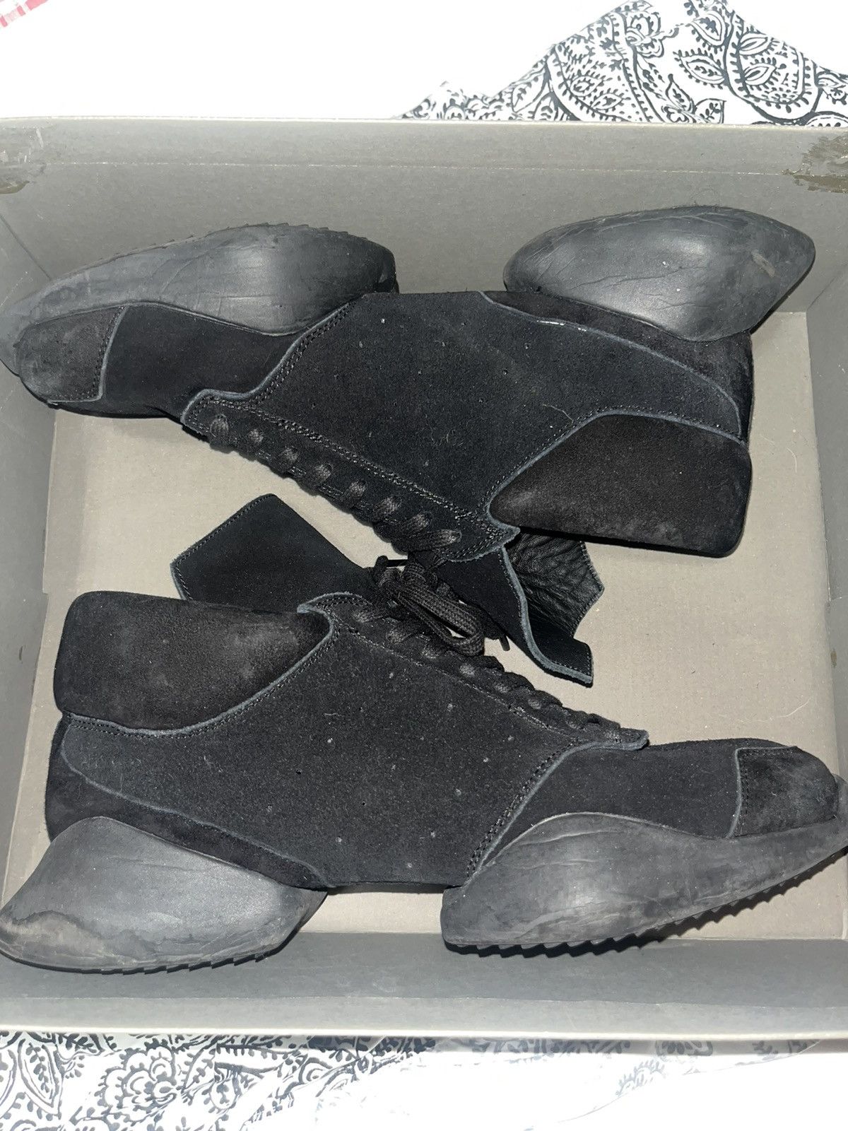 Adidas × Rick Owens Rick Owens Triple Black Runners Size US 10 / EU 43 - 12 Thumbnail