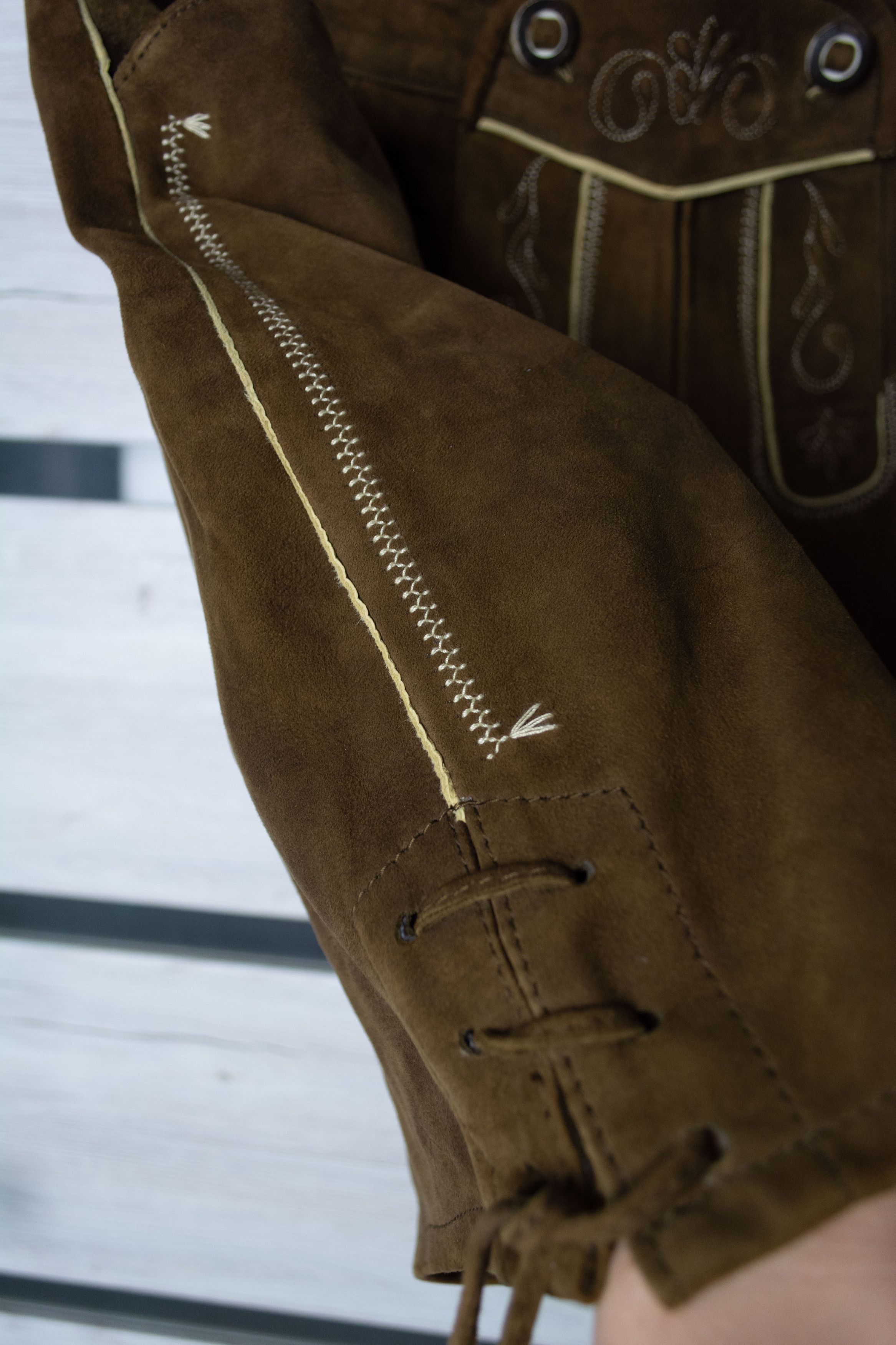 Genuine Leather SPIETH&WENSKY LEDERHOSE LEATHER PANTS OKTOBERFEST Size 34" / US 12 / IT 48 - 3 Thumbnail