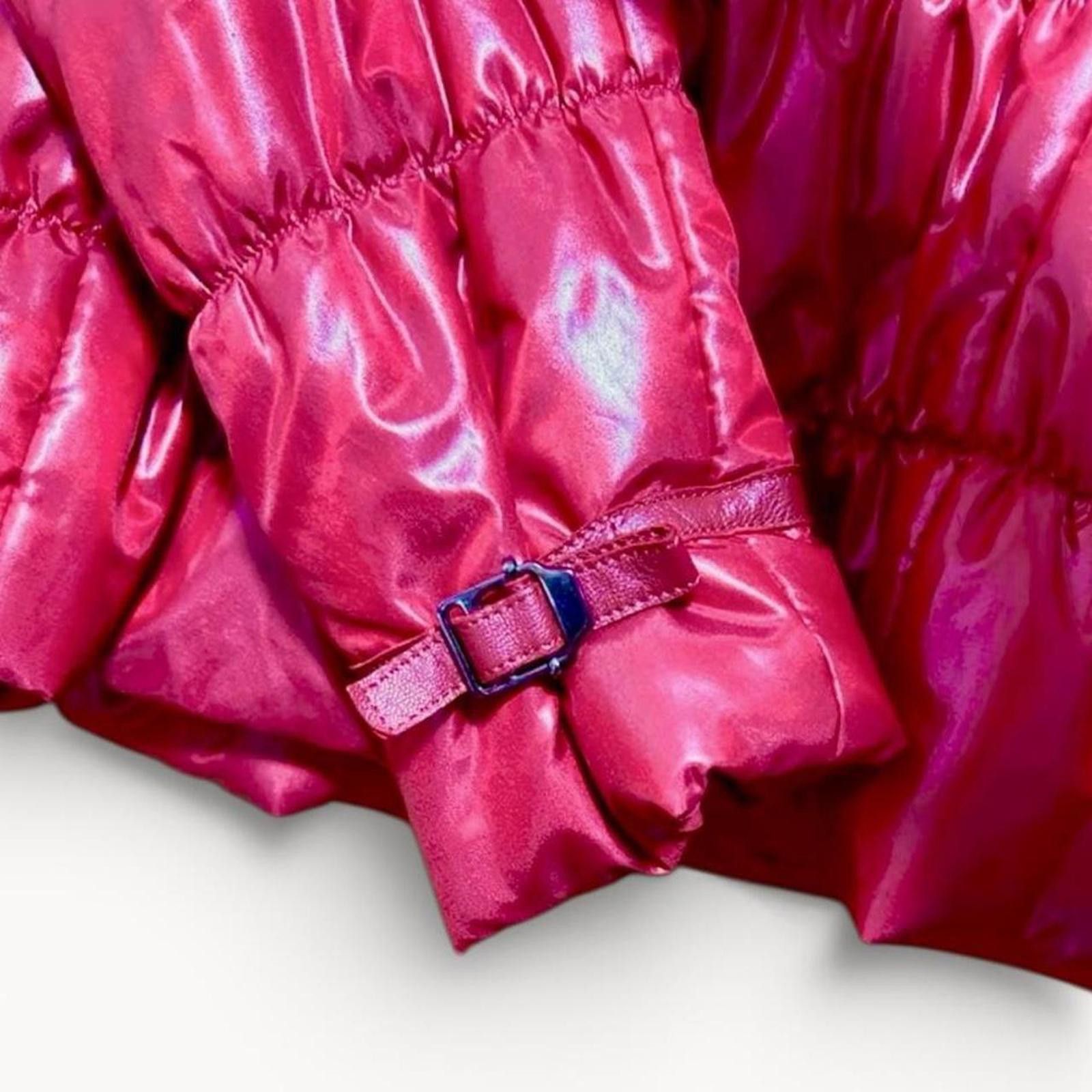 Other Real sheepskin leather grunge red fur collar down jacket Size S / US 4 / IT 40 - 4 Thumbnail
