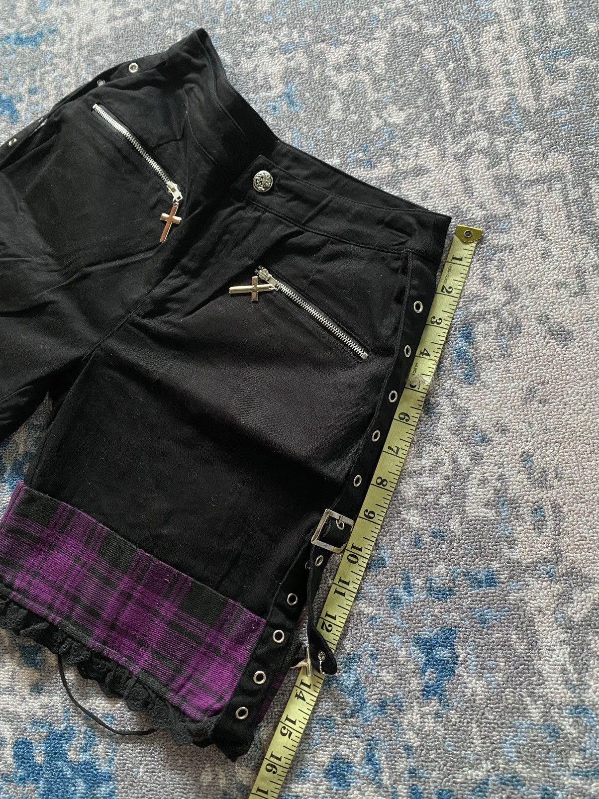 Japanes Bondage With Croos Lace Up gothic Pants