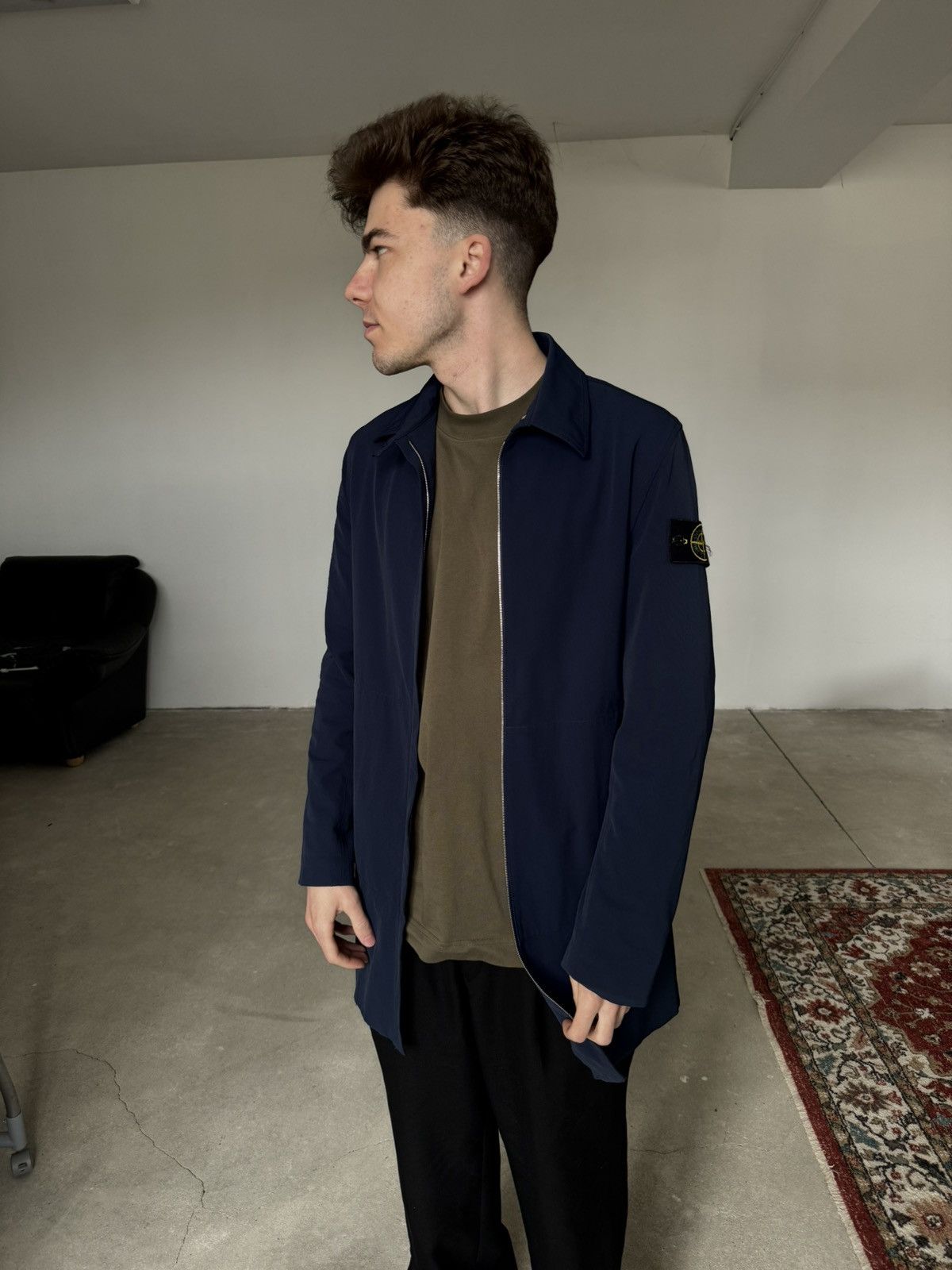 Stone Island Vintage Stone Island Trench Dark Blue Size US S / EU 44-46 / 1 - 5 Thumbnail