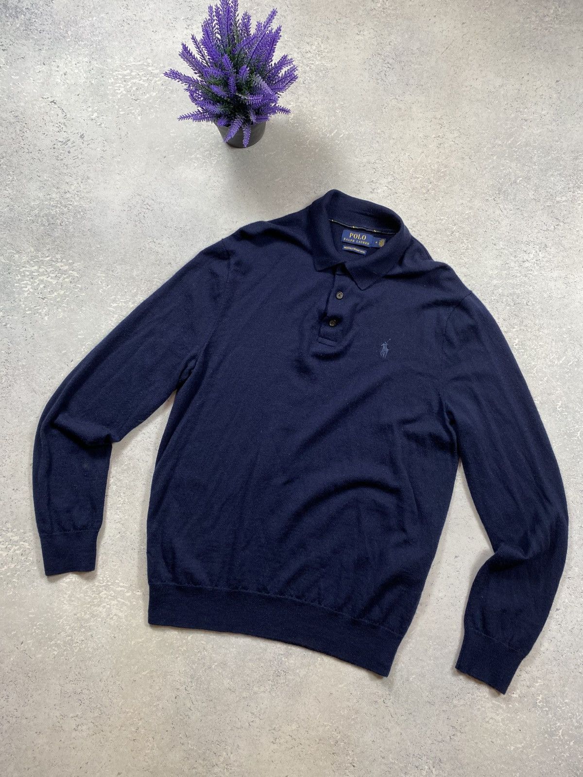 Polo Ralph Lauren Blue Polo Ralph Lauren Mens Sweater Size Medium Size US M / EU 48-50 / 2 - 1 Thumbnail