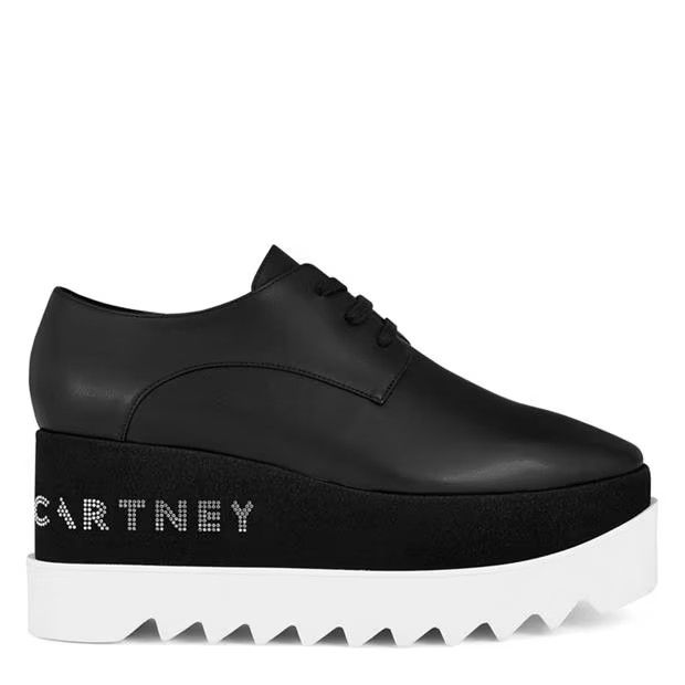 Stella McCartney o1s22i1n1024 Logo Elyse Lace-up Shoes in Black Size US 10 / IT 40 - 1 Thumbnail