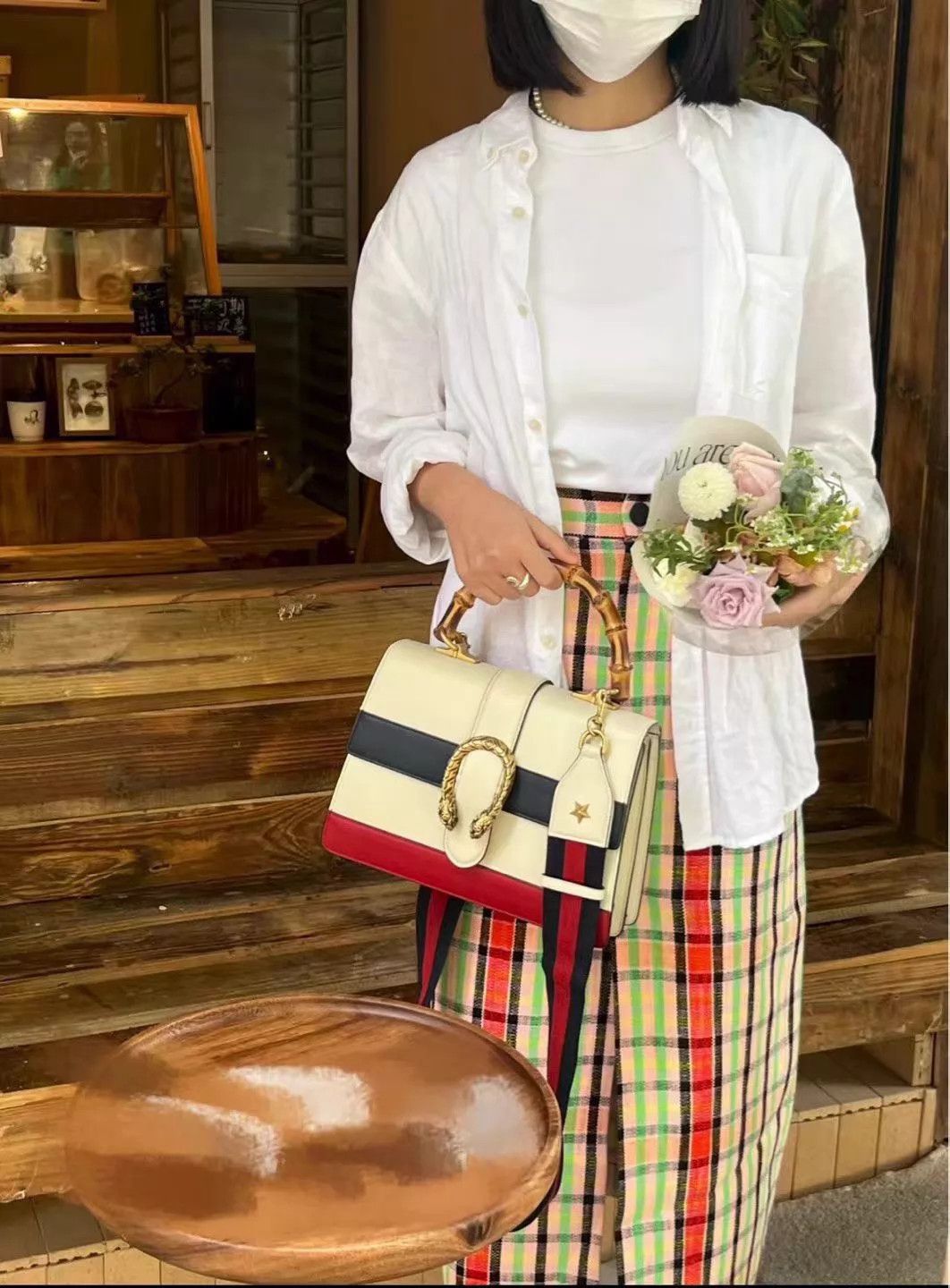 Gucci GUCCI Dionysus Bamboo 3-Tone Bag Medium Excellent Size ONE SIZE - 4 Thumbnail
