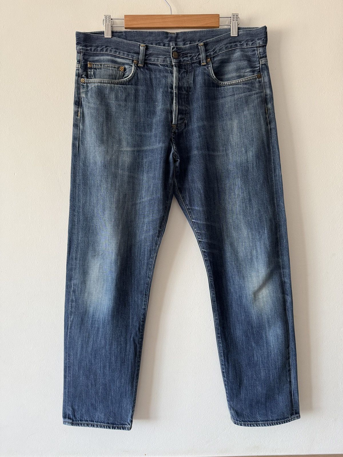 Carhartt 🔥🔥 Carhartt WIP Leyton Selvedge Jeans Size US 34 / EU 50 - 3 Thumbnail