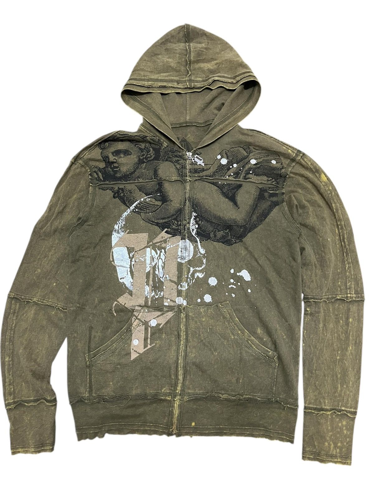 Affliction 💥PATHWAY USA Punk Reconstructed Baby Saint Skull Matty Style Size US M / EU 48-50 / 2 - 1 Thumbnail