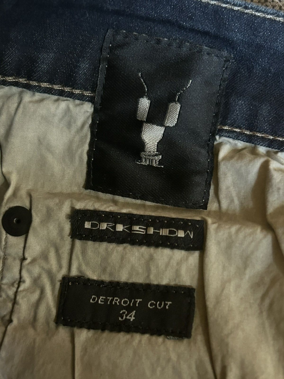 Rick Owens × Rick Owens Drkshdw Rick owens DRKSHDW Hustler denim Size US 34 / EU 50 - 7 Thumbnail