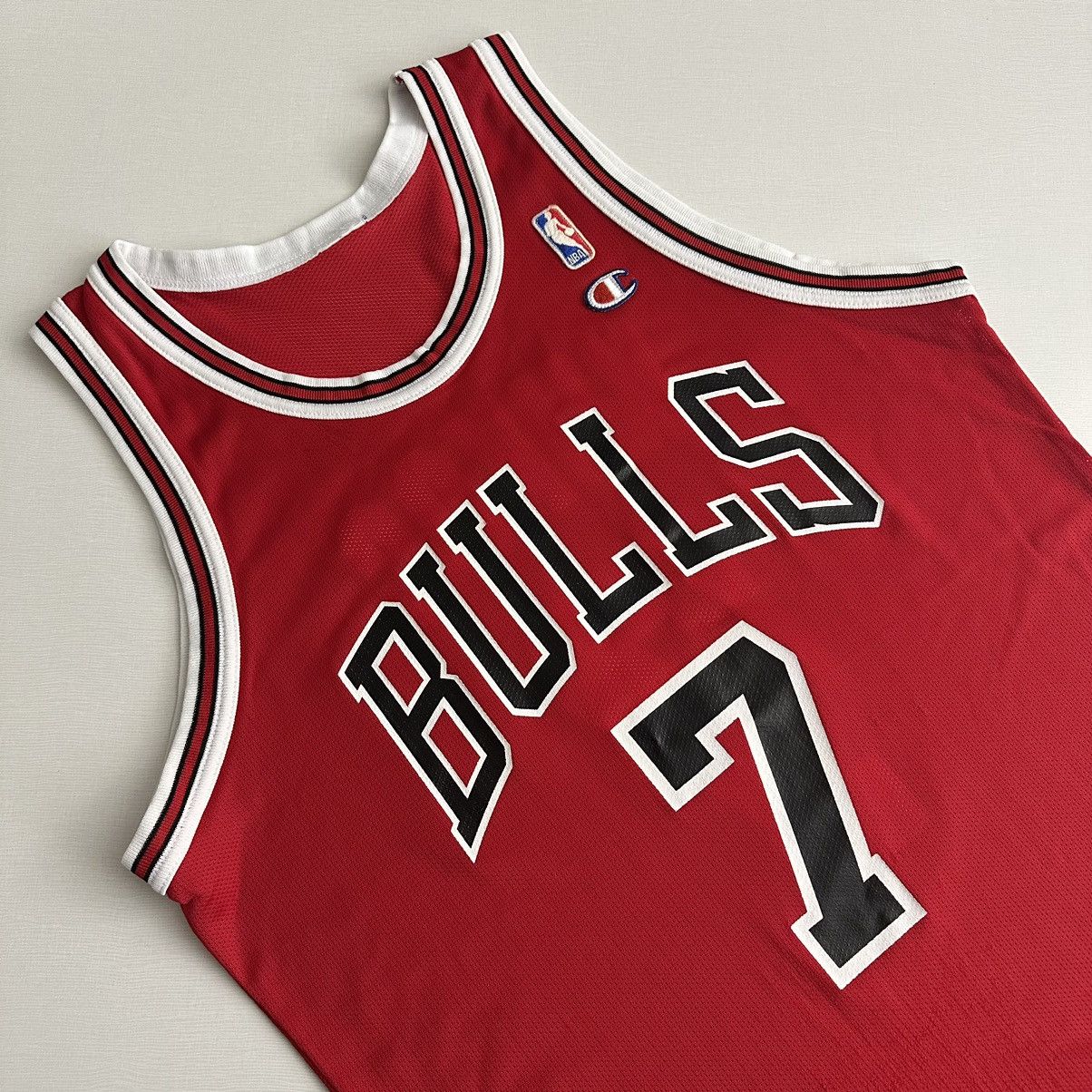 Champion × NBA × Vintage VINTAGE 90s CHICAGO BULLS CHAMPION JERSEY TONY KUKOC 44/L Size US L / EU 52-54 / 3 - 2 Thumbnail