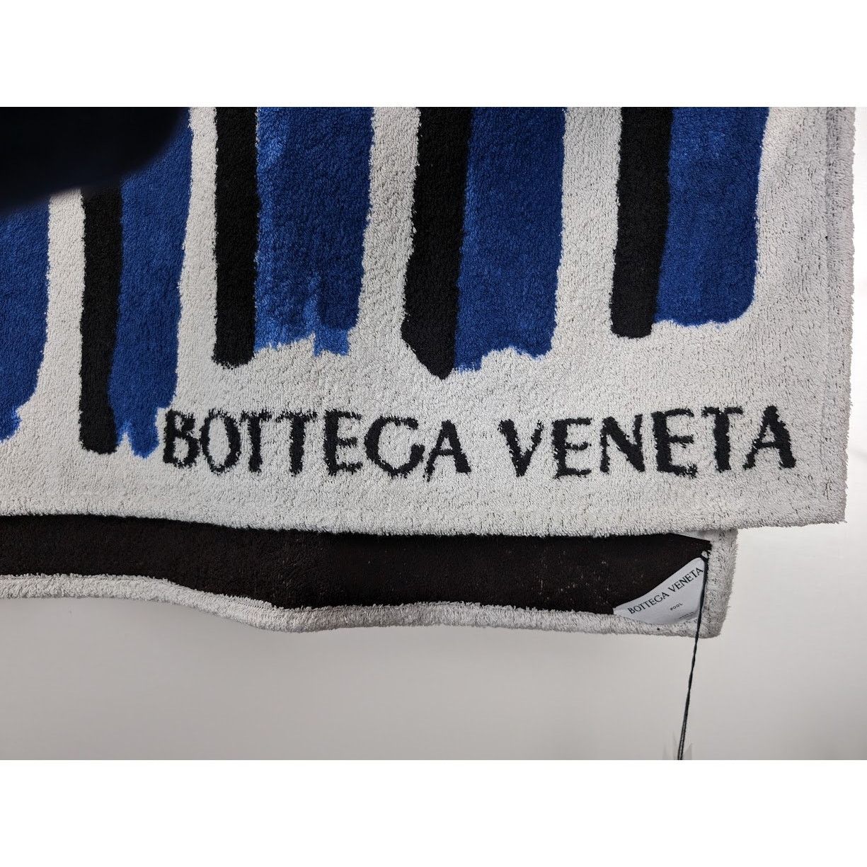 Bottega Veneta o1rshd1 Size:OS / Beach Towel Stripe Print Cotton Terry Blue Size ONE SIZE - 7 Thumbnail