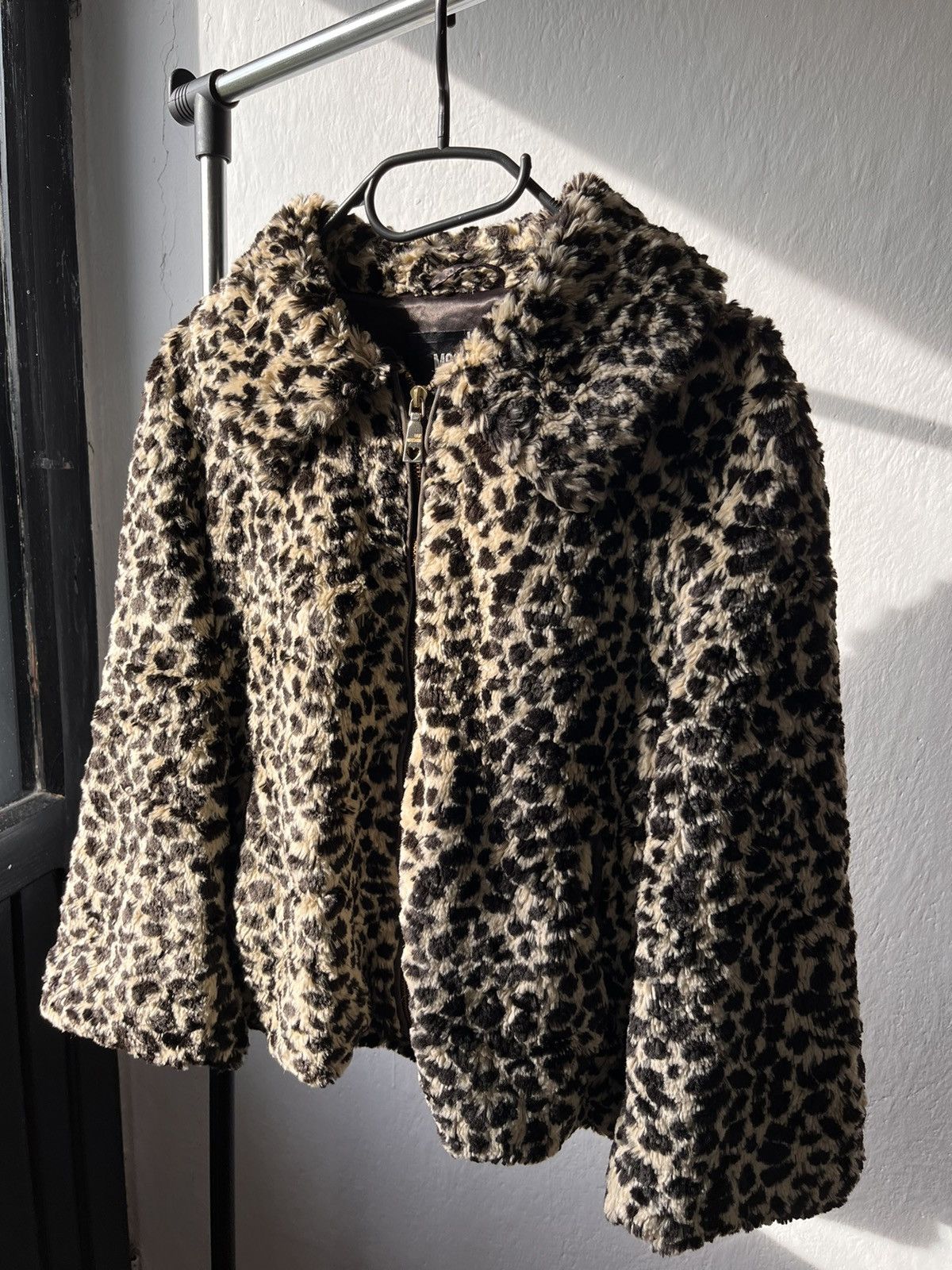 Avant Garde Love Moschino Moschino Love Moschino Faux Fur Jacket Leopard Avant Garde Rich Money Grailed
