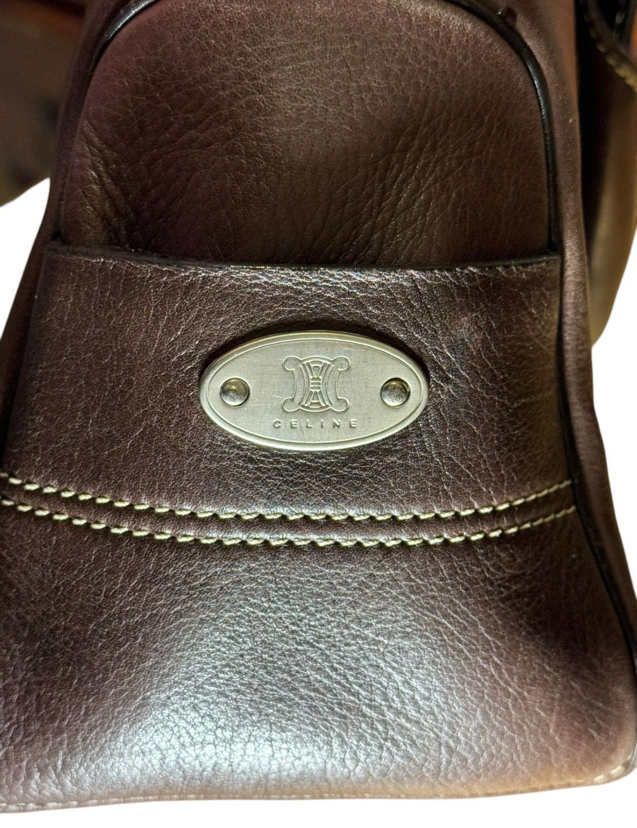 Celine Celine Boogie Bag Brown Calfskin Leather mint condition Size ONE SIZE - 13 Thumbnail