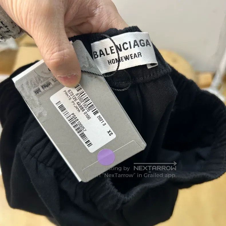 Balenciaga Balenciaga size XS XS code of embroidered wide-leg pants w Size US 27 - 3 Thumbnail