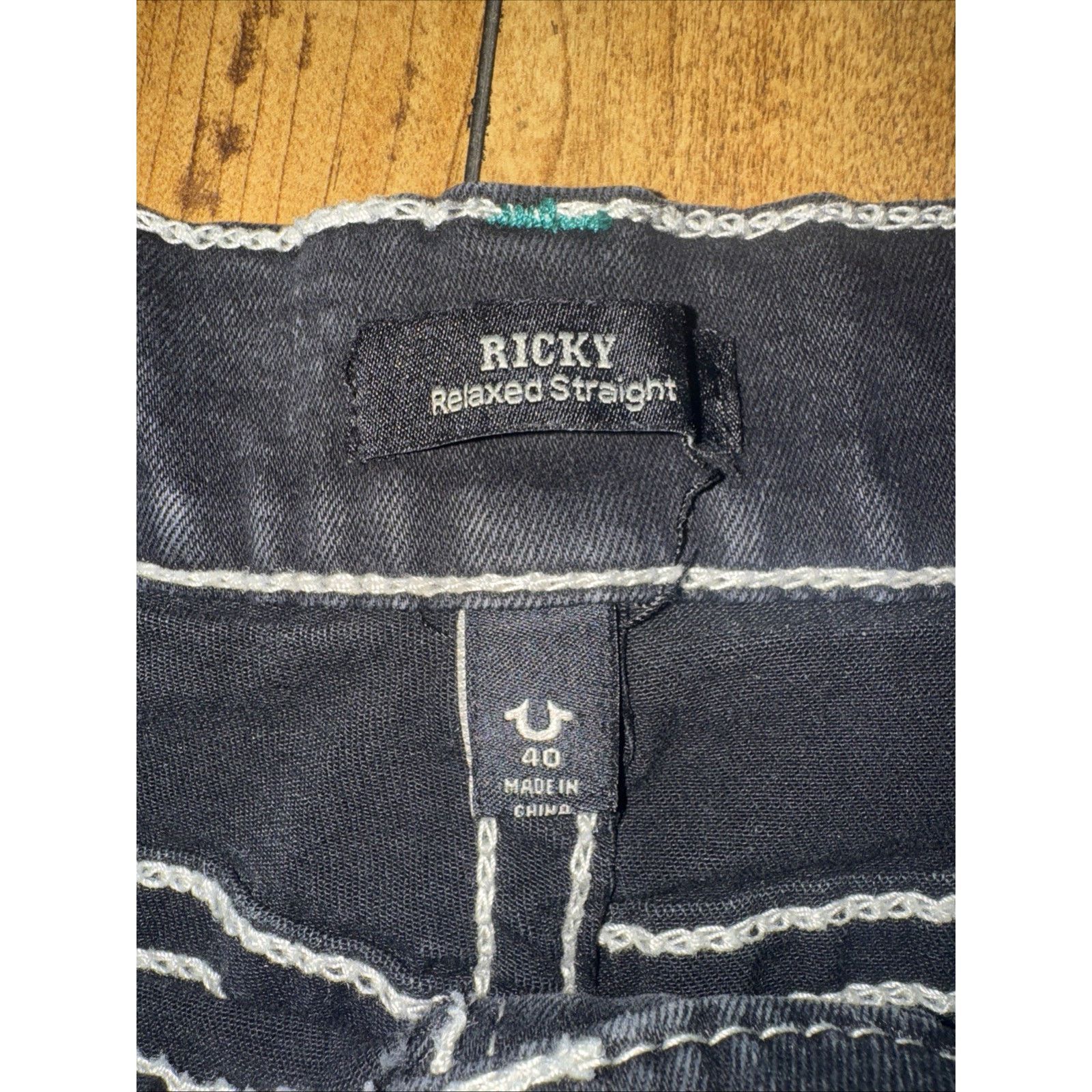 True Religion × Vintage True Religion Ricky Relaxed Fit Jeans Black 40x34 Size US 40 / EU 56 - 6 Thumbnail
