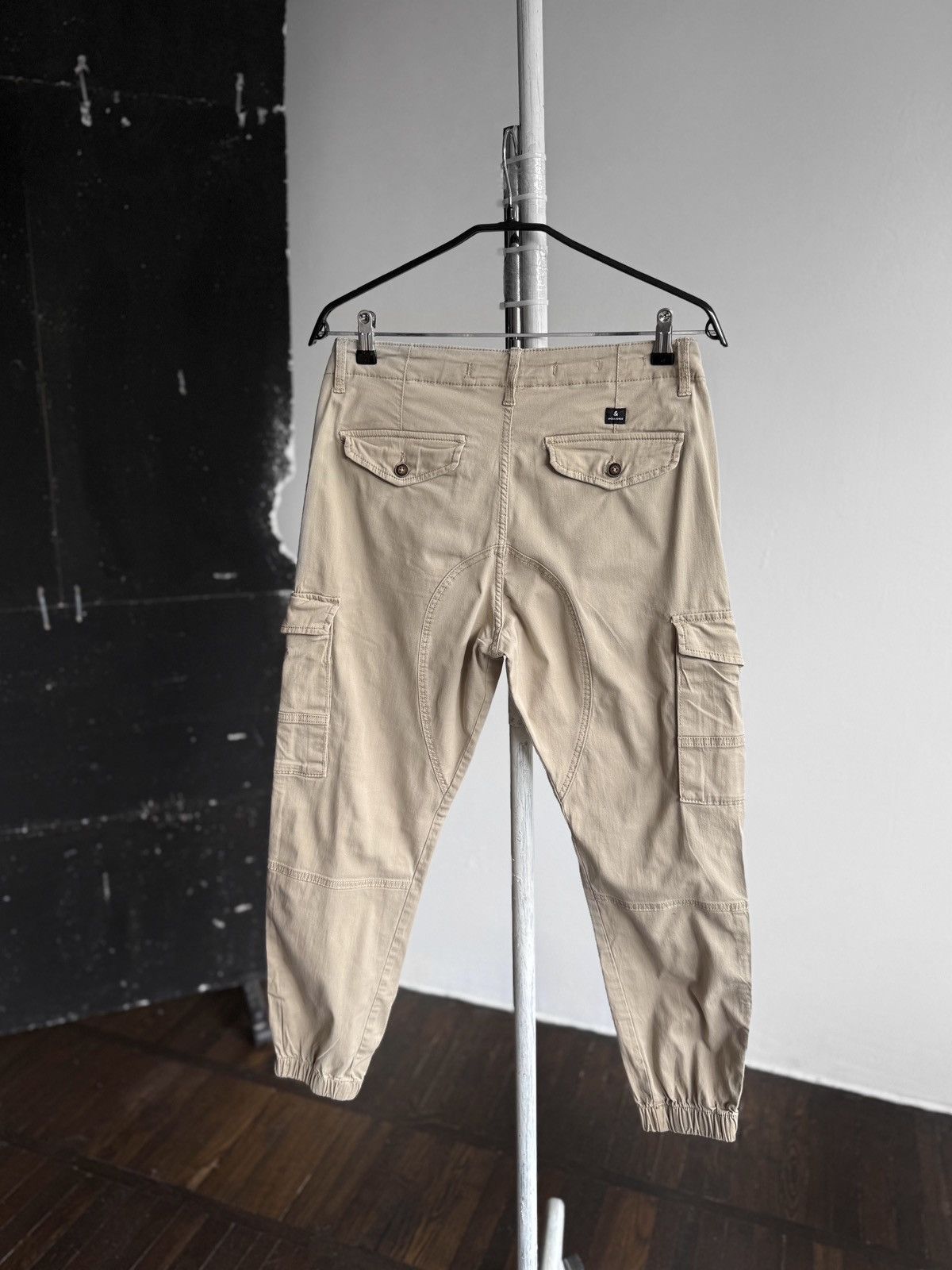 Jack & Jones × Vintage Jack&Jones Beige Tapered Paul Cargo Pants Zipper Closure Size US 30 / EU 46 - 2 Thumbnail