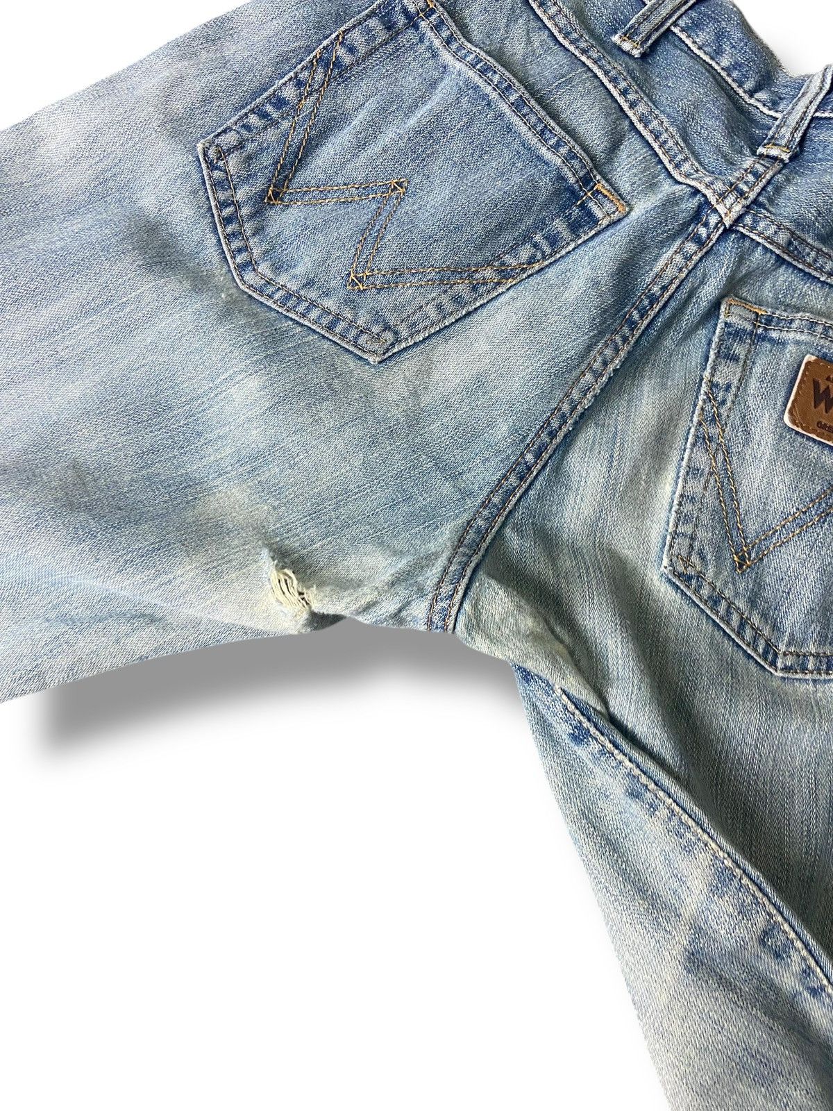 Wrangler Vintage WRANGLER Ripped Denim Jeans (143) Size US 29 - 3 Thumbnail