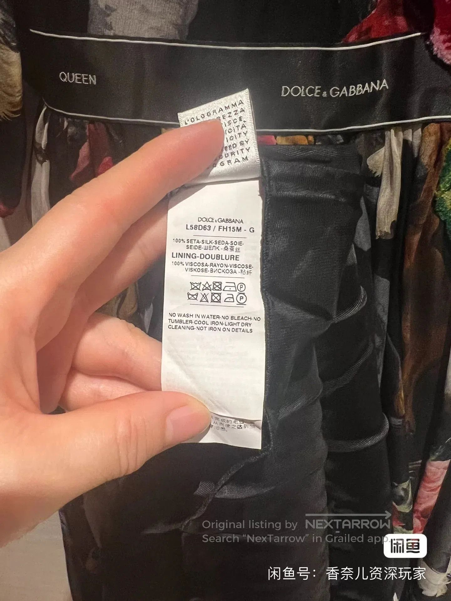 Dolce & Gabbana DG Rose Silk Dress. Size M / US 6-8 / IT 42-44 - 8 Thumbnail