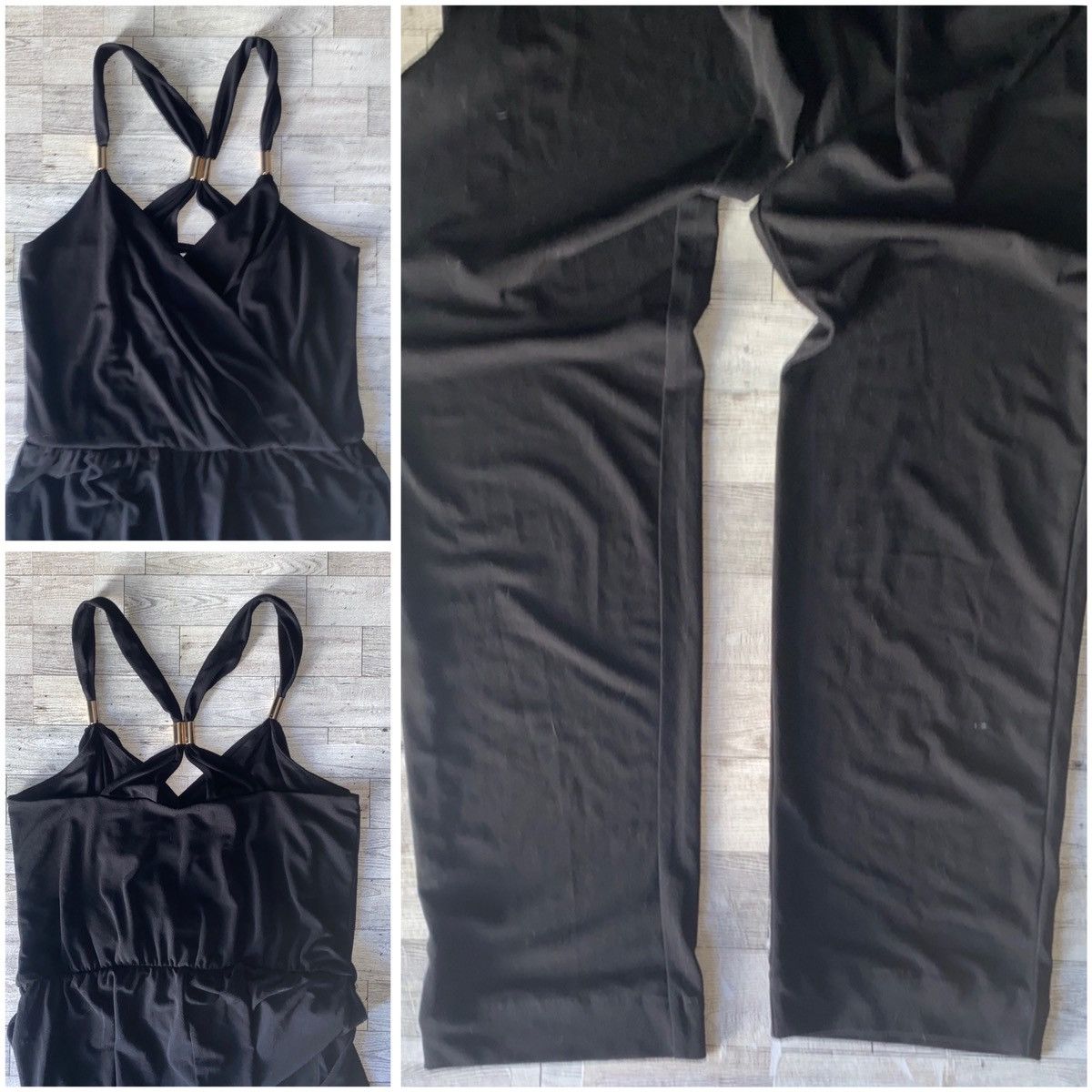 Jennifer Lopez JLO, Solid Racerback, Full Length, Sleeveless Jumpsuit Size 28" / US 6 / IT 42 - 7 Thumbnail