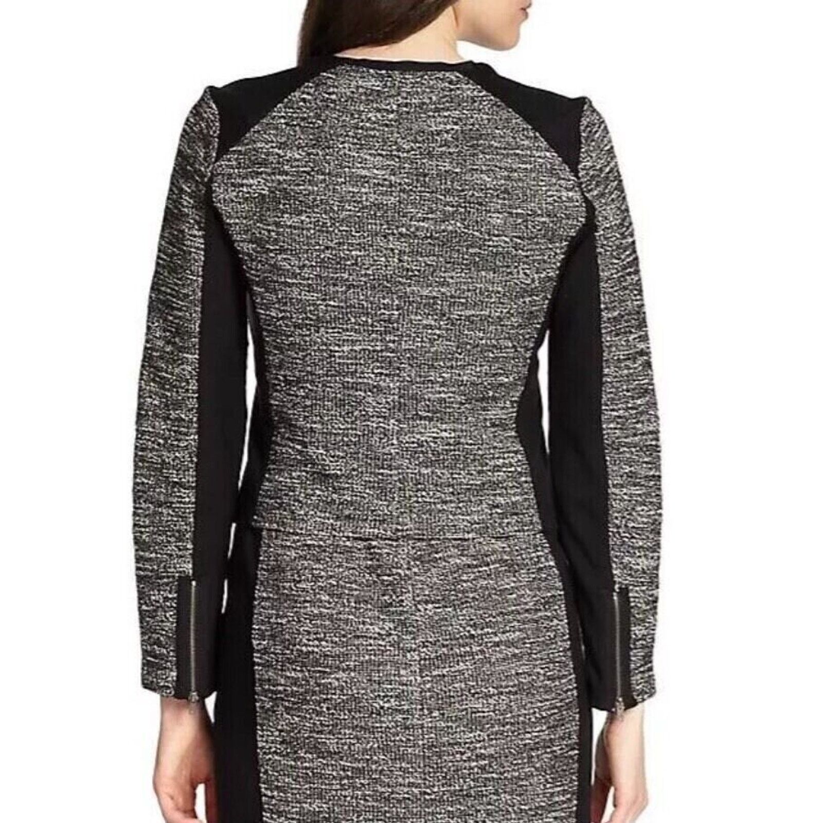Eileen Fisher Eileen Fisher Tweed Blazer Cropped Jacket Full Zip Size PS Size S / US 4 / IT 40 - 10 Thumbnail