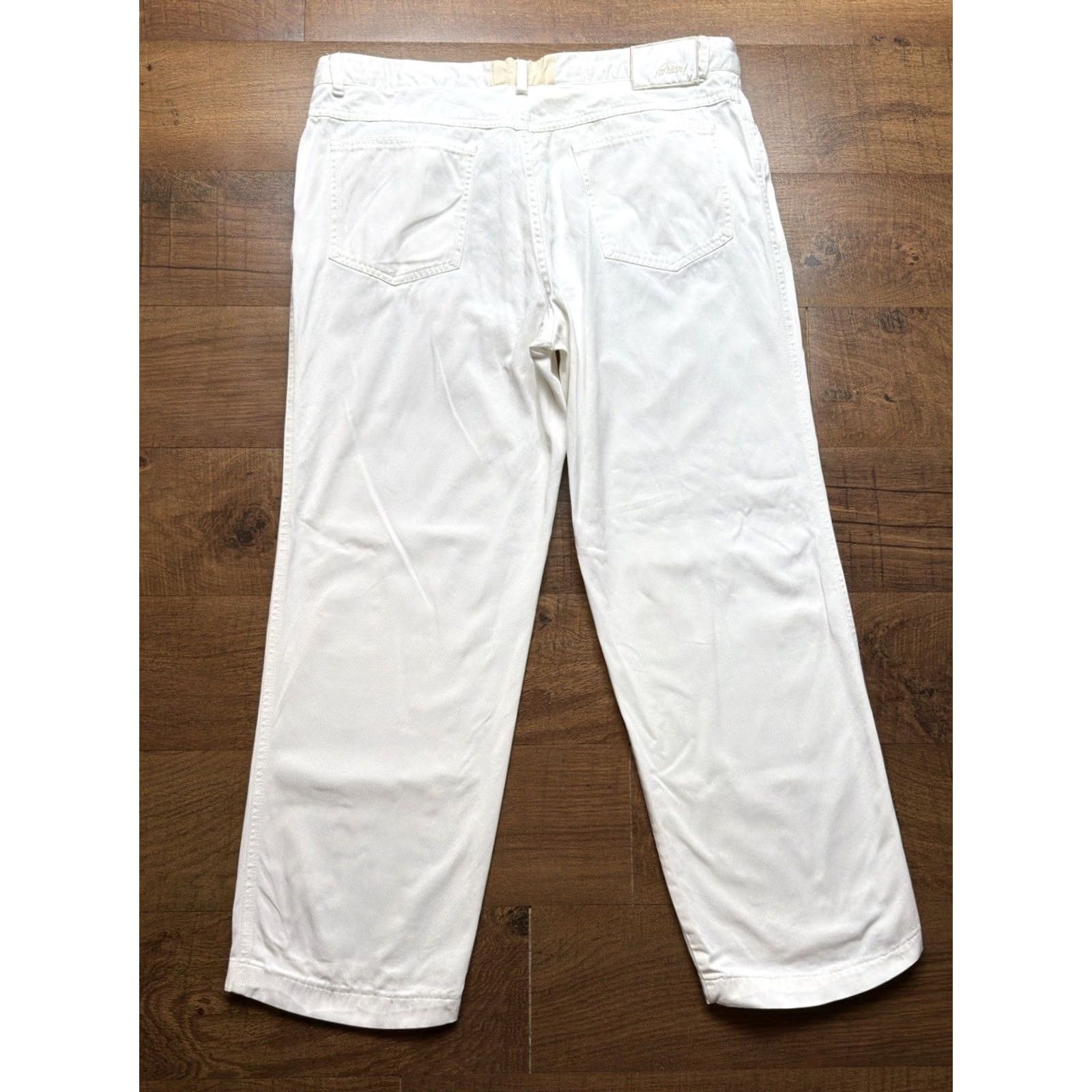 Brioni Brioni Marmolada White Denim Jeans Mens Classic 5 Pocket 36X28 Regular Inseam 28 White Cotton Denim Straight Size US 36 / EU 52 - 3 Thumbnail