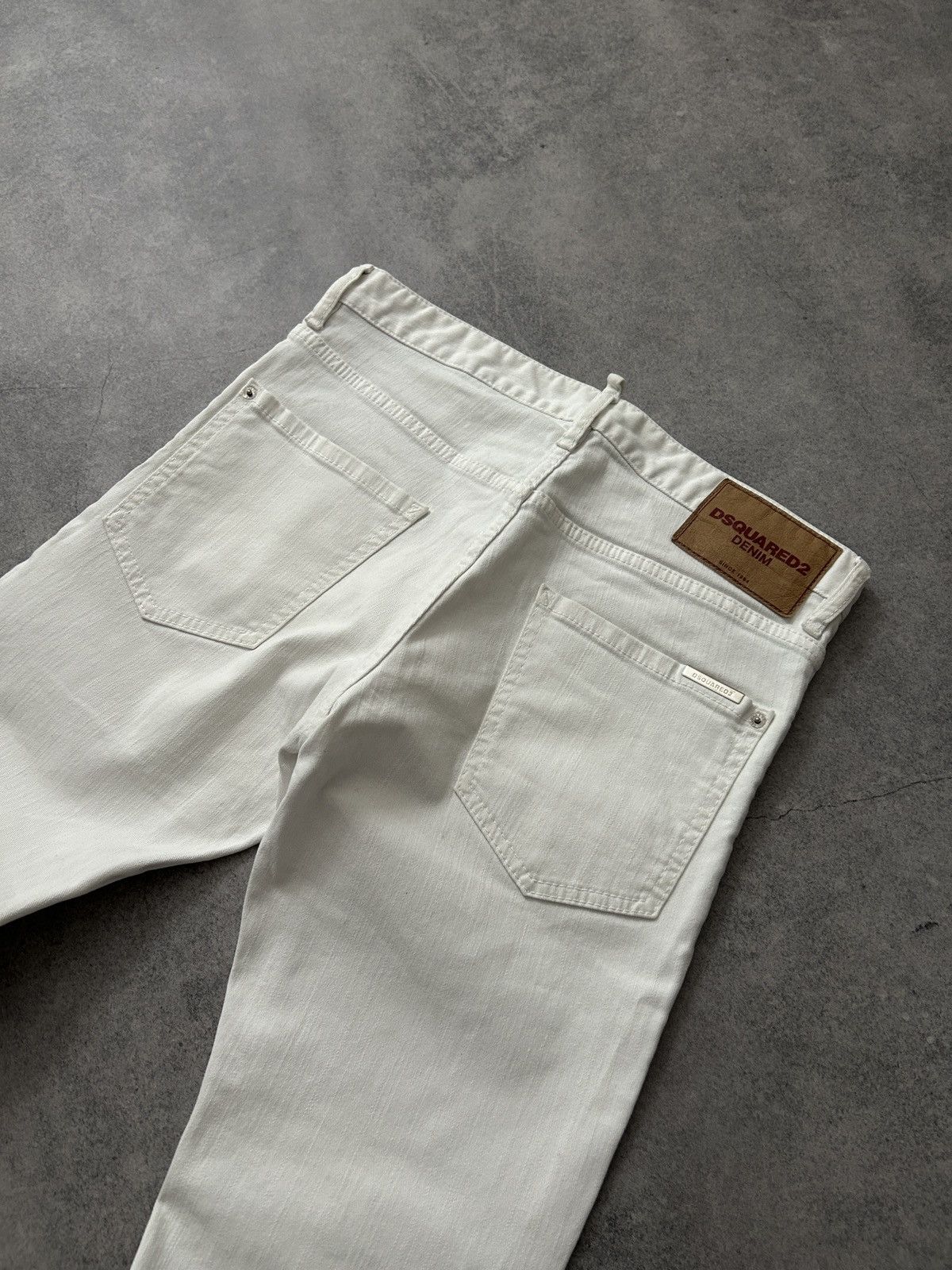 Dsquared2 Dsquared2 white rare luxury denim mens Size US 31 - 4 Thumbnail