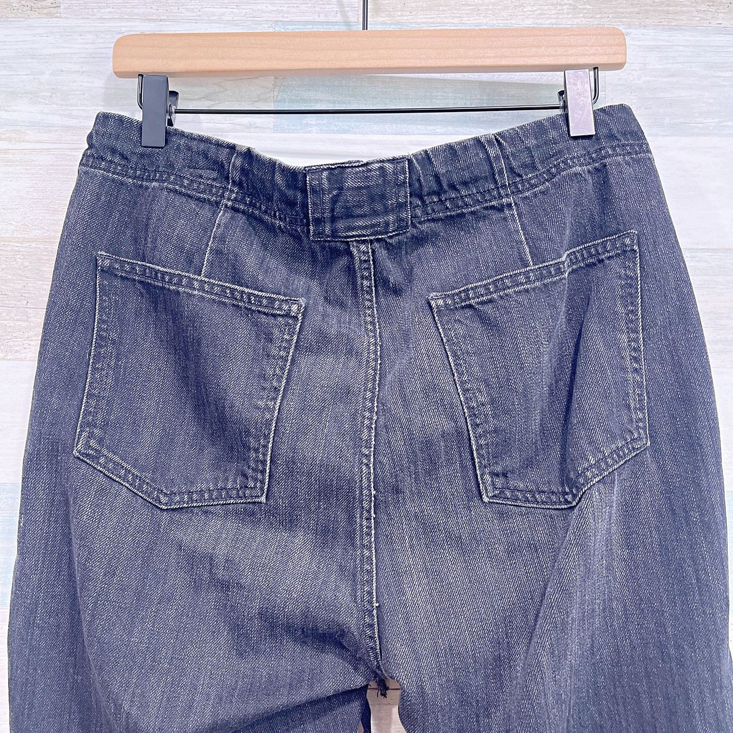 Vince VINCE Drawstring Slim Jeans Black Japanese Denim Womens 27 Size 27" / US 4 / IT 40 - 4 Thumbnail