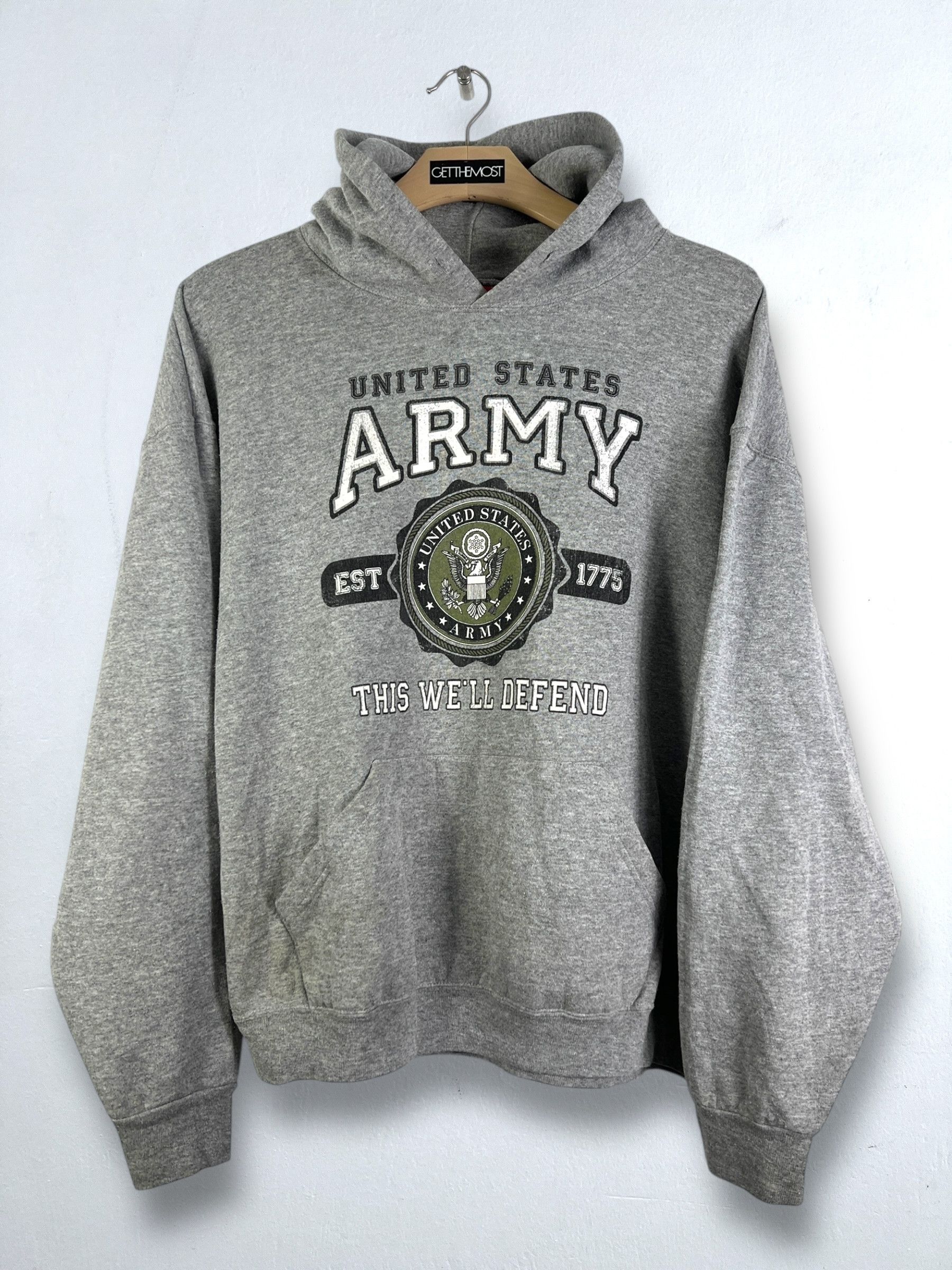 Vintage No.5058 Vintage US. Army Graphic Hoodie (XL) Size US XL / EU 56 / 4 - 1 Thumbnail