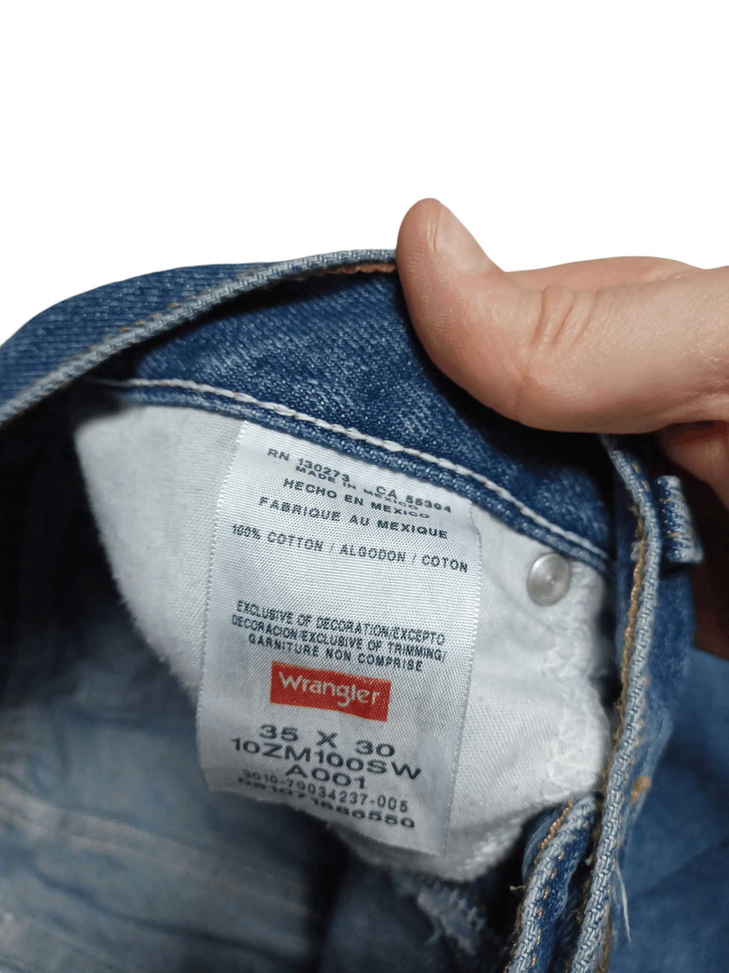 Wrangler WRANGLER AUTHENITIC VINTAGE RELAXED MADE IN MEXICO W35 L30 Size US 34 / EU 50 - 6 Thumbnail