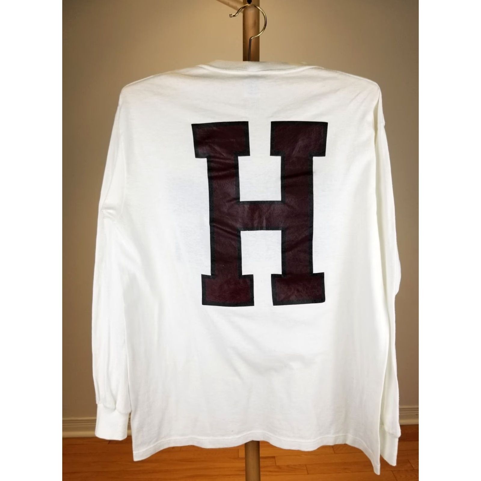 Vintage VINTAGE Harvard Swimming Team Russell Long Sleeve White T-Shirt SZ Large Mens Size US L / EU 52-54 / 3 - 5 Thumbnail